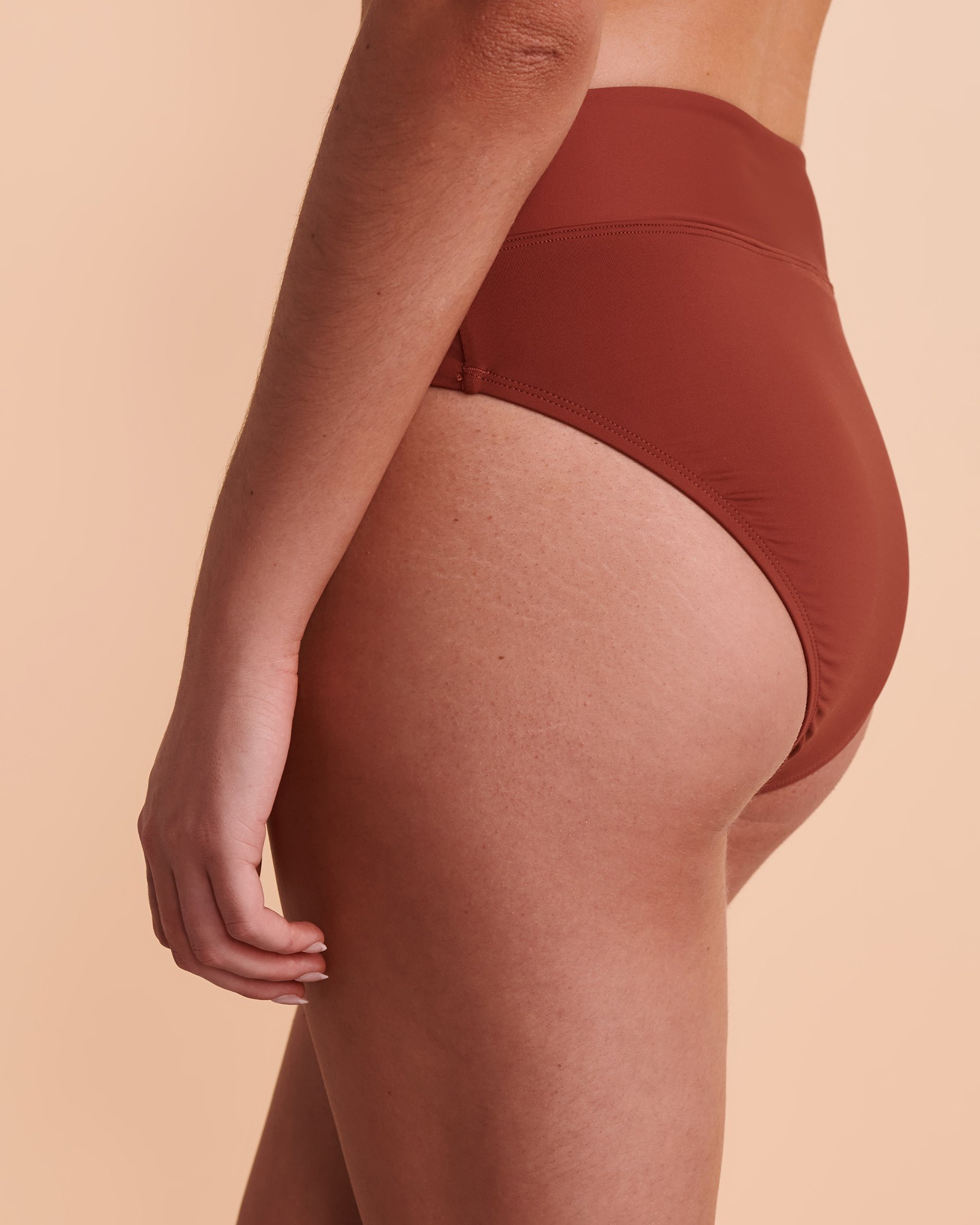 LA BLANCA ISLAND GODDESS Twisted Bikini Bottom Cinnamon LB2IG99 - View3