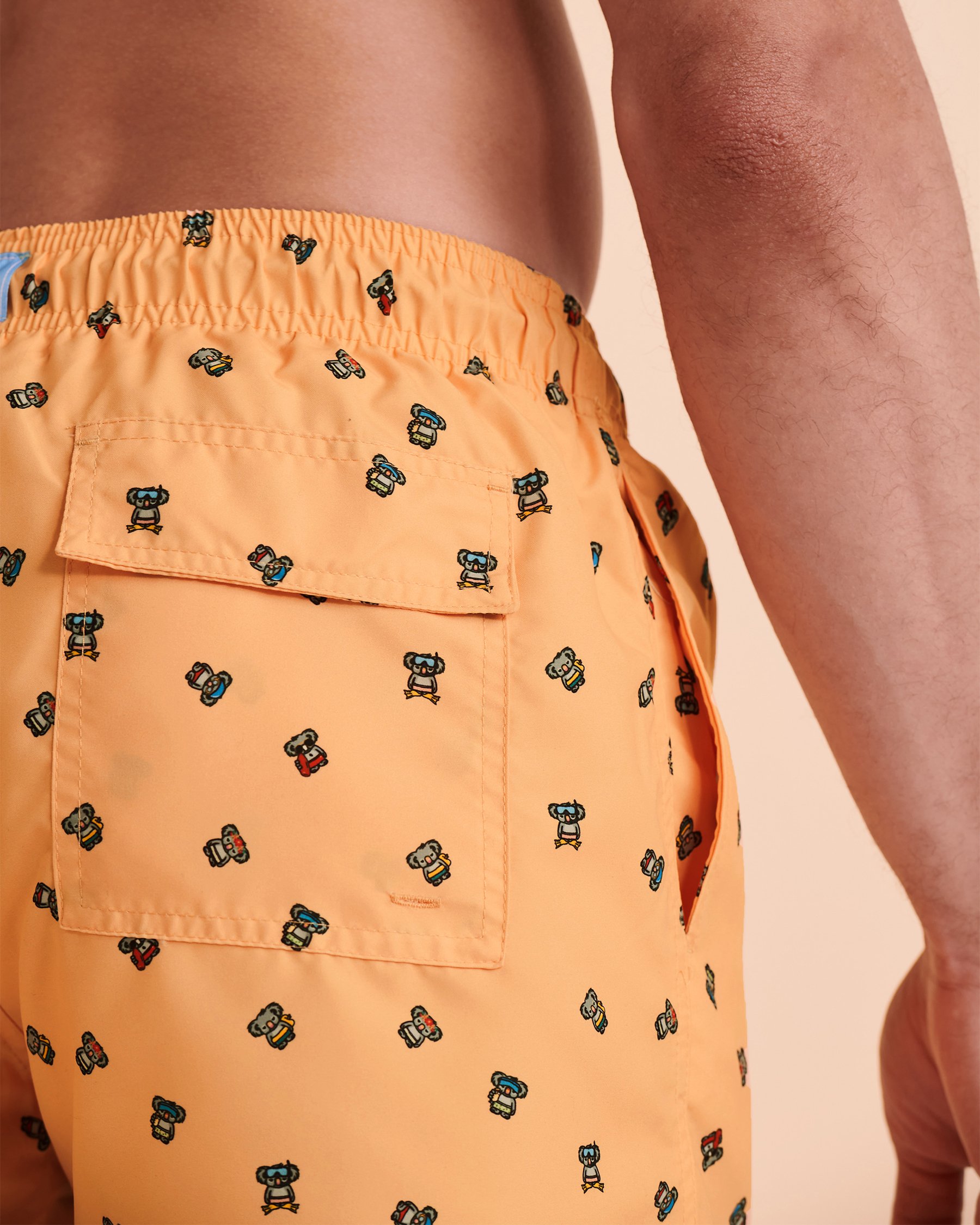 KUWALLA Recycled Volley Swimsuit Papaya KUL-SWIM02 - View2