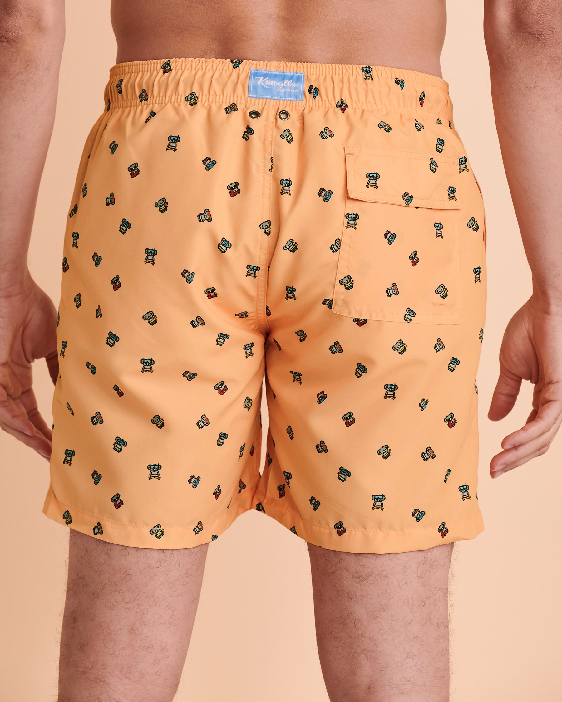 KUWALLA Recycled Volley Swimsuit Papaya KUL-SWIM02 - View3