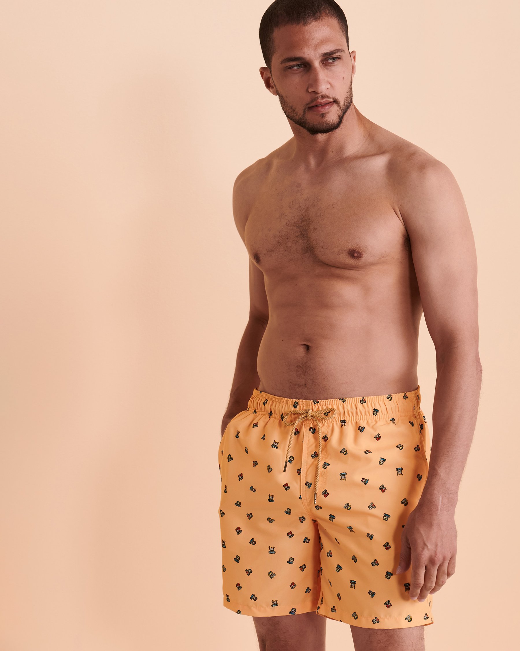 KUWALLA Recycled Volley Swimsuit Papaya KUL-SWIM02 - View4