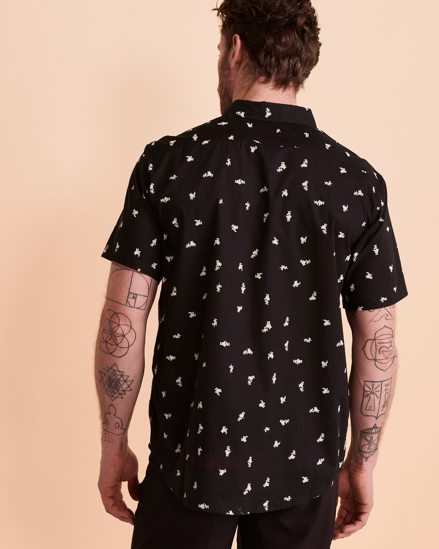 BILLABONG Chemisier manches courtes SUNDAYS MINI Imprimé noir ABYWT00203 - Voir3