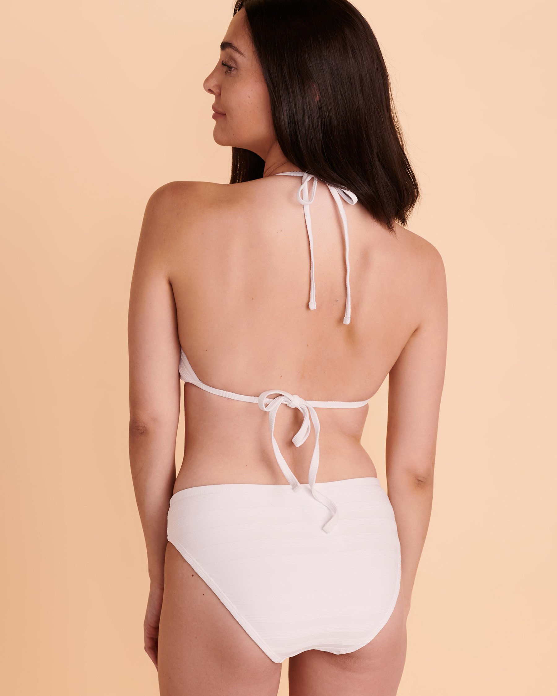 LA BLANCA LINEA COSTA Triangle Bikini Top White LB2CE80 - View2