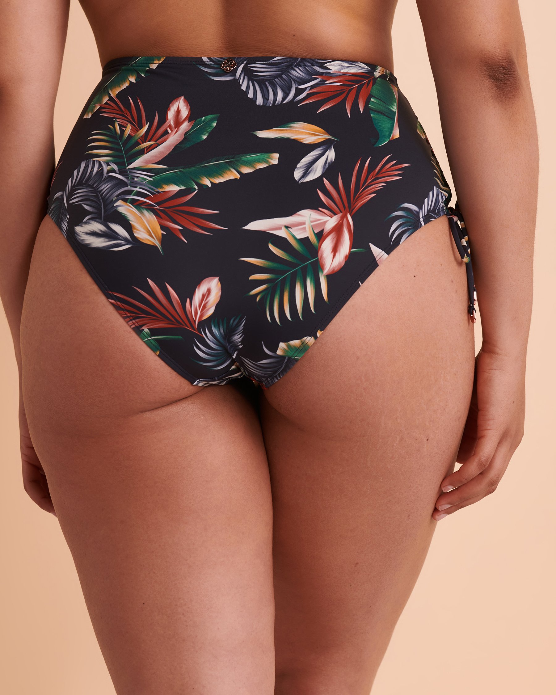 TURQUOISE COUTURE DARK JUNGLE High Waist Bikini Bottom Dark jungle 01300130 - View2