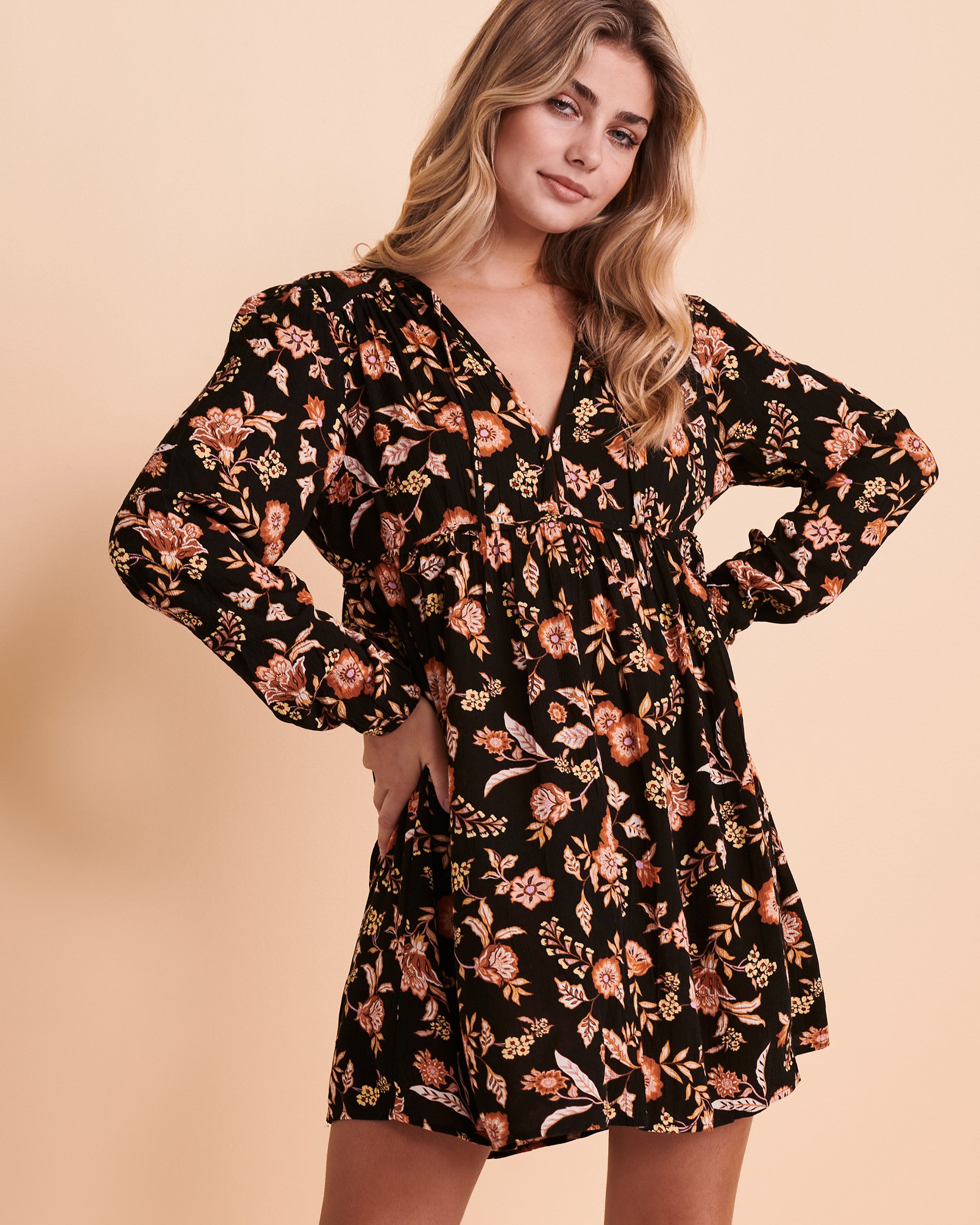 BILLABONG HEARTS DESIRE Dress Fall floral ABJWD00325 - View1