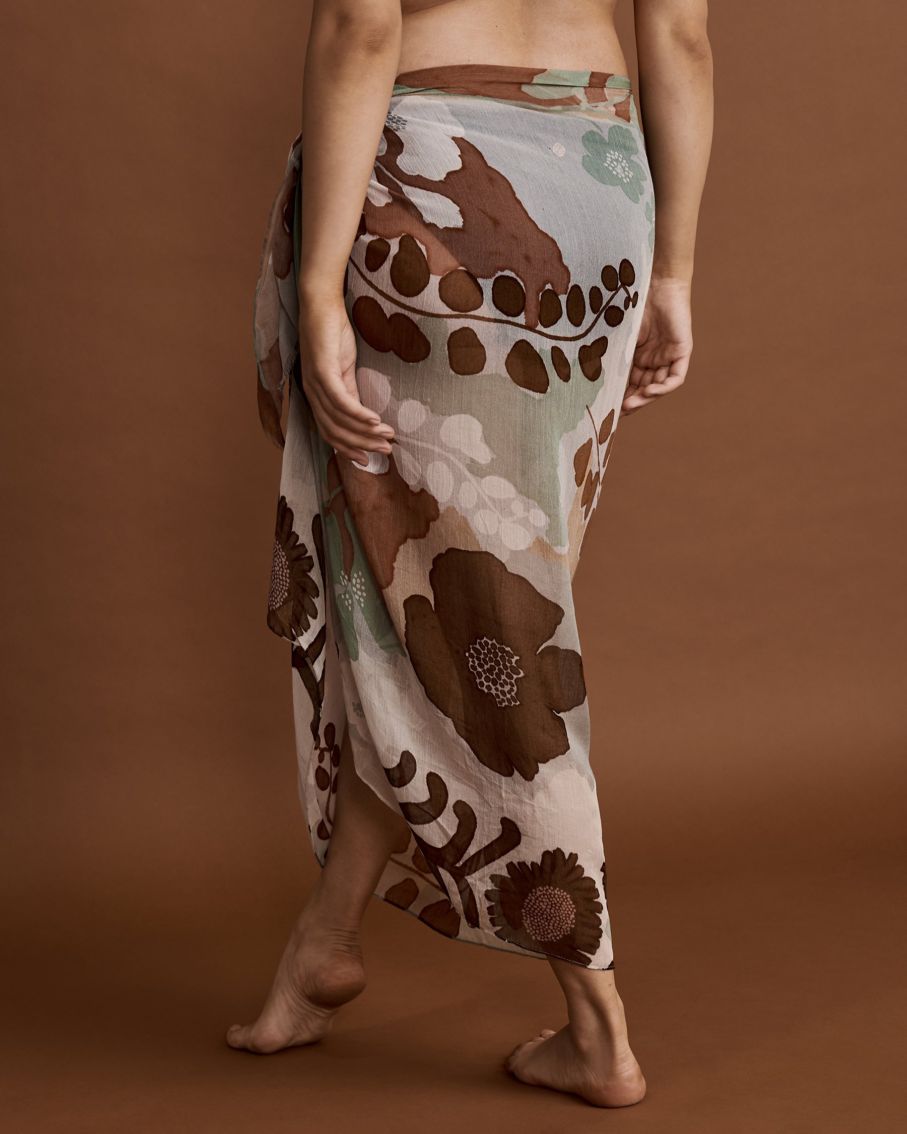 ECHO DESIGN Paréo WILD FLORAL Aquarelle EB0309 - Voir2
