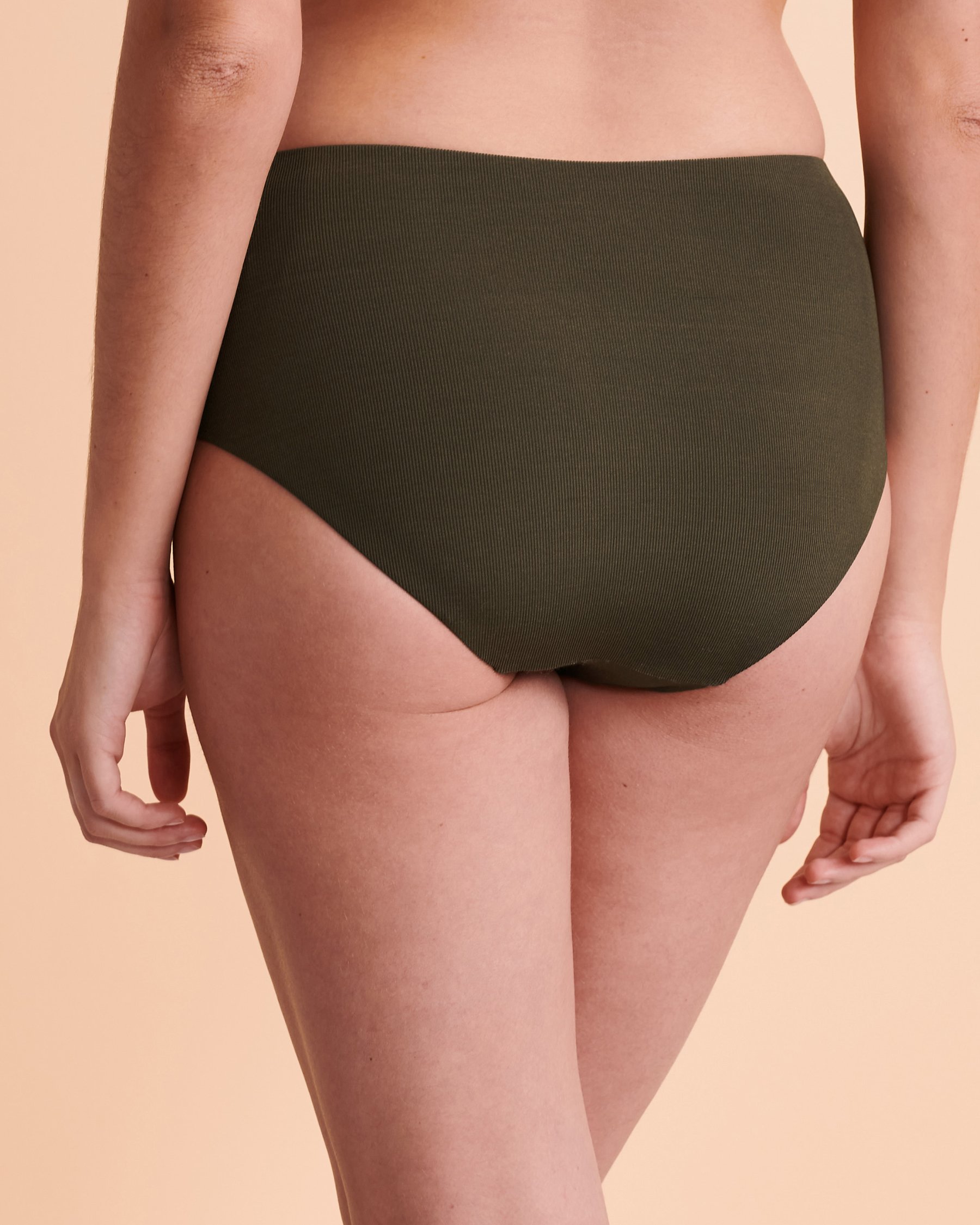 SANTEMARE BRIGHTON High Waist Bikini Bottom Khaki 01300082 - View2