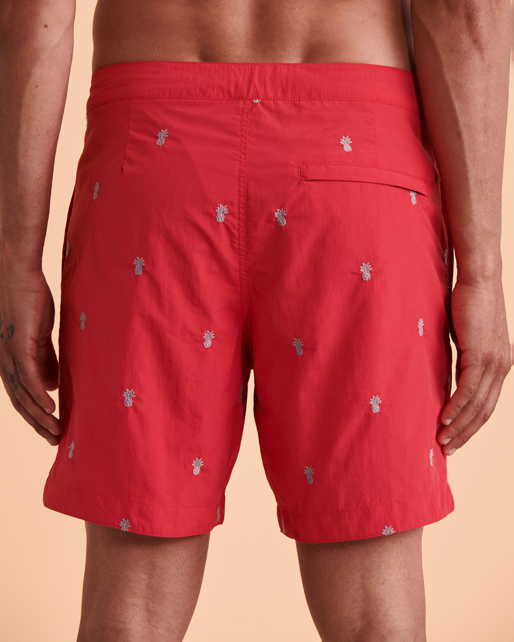 BOTO ARUBA Swim Trunks Coral print 314128 - View2