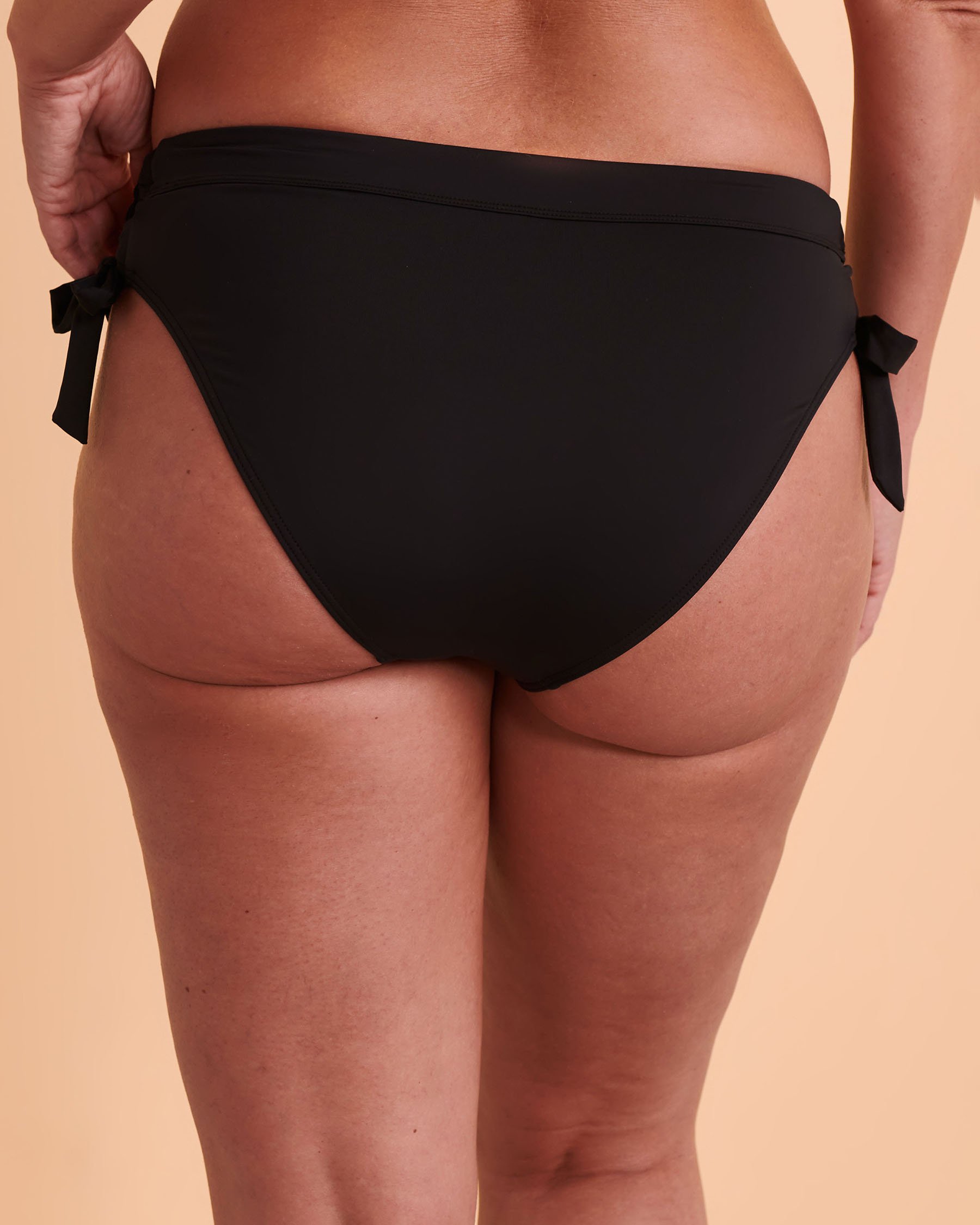 EAU DE SEA FLORAL WAVE Side Tie Bikini Bottom Black 01300154 - View3