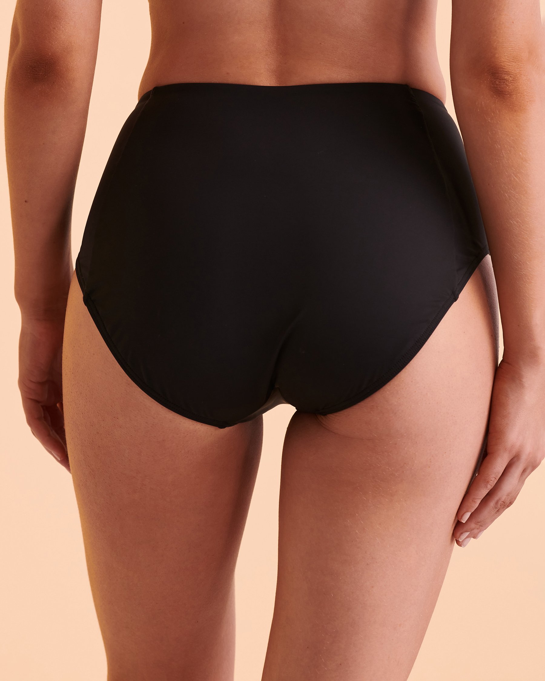EAU DE SEA FLORAL WAVE High Waist Bikini Bottom Black 01300183 - View2