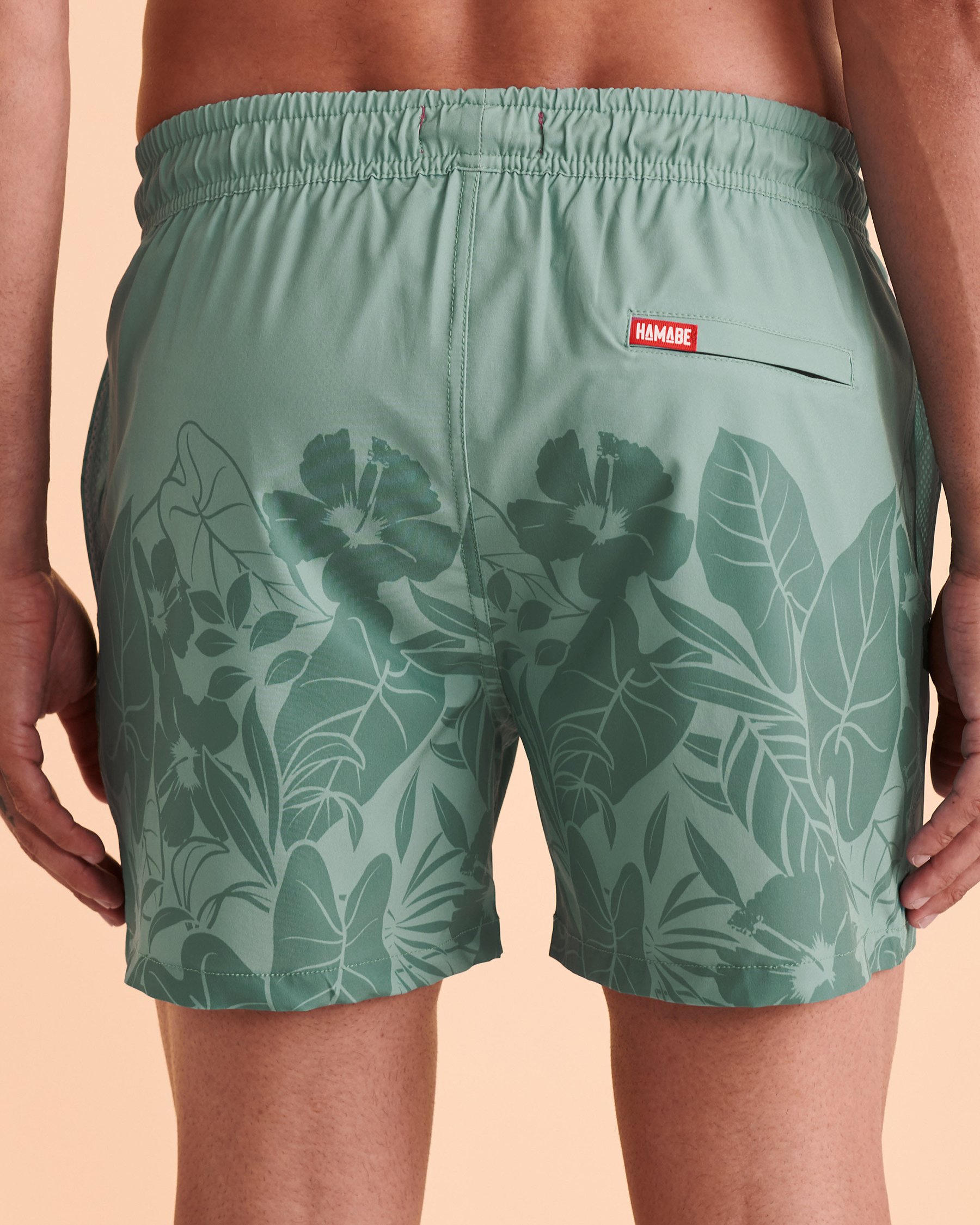 HAMABE Maillot volley avec filet Imprimé tropical 03100007 - Voir2