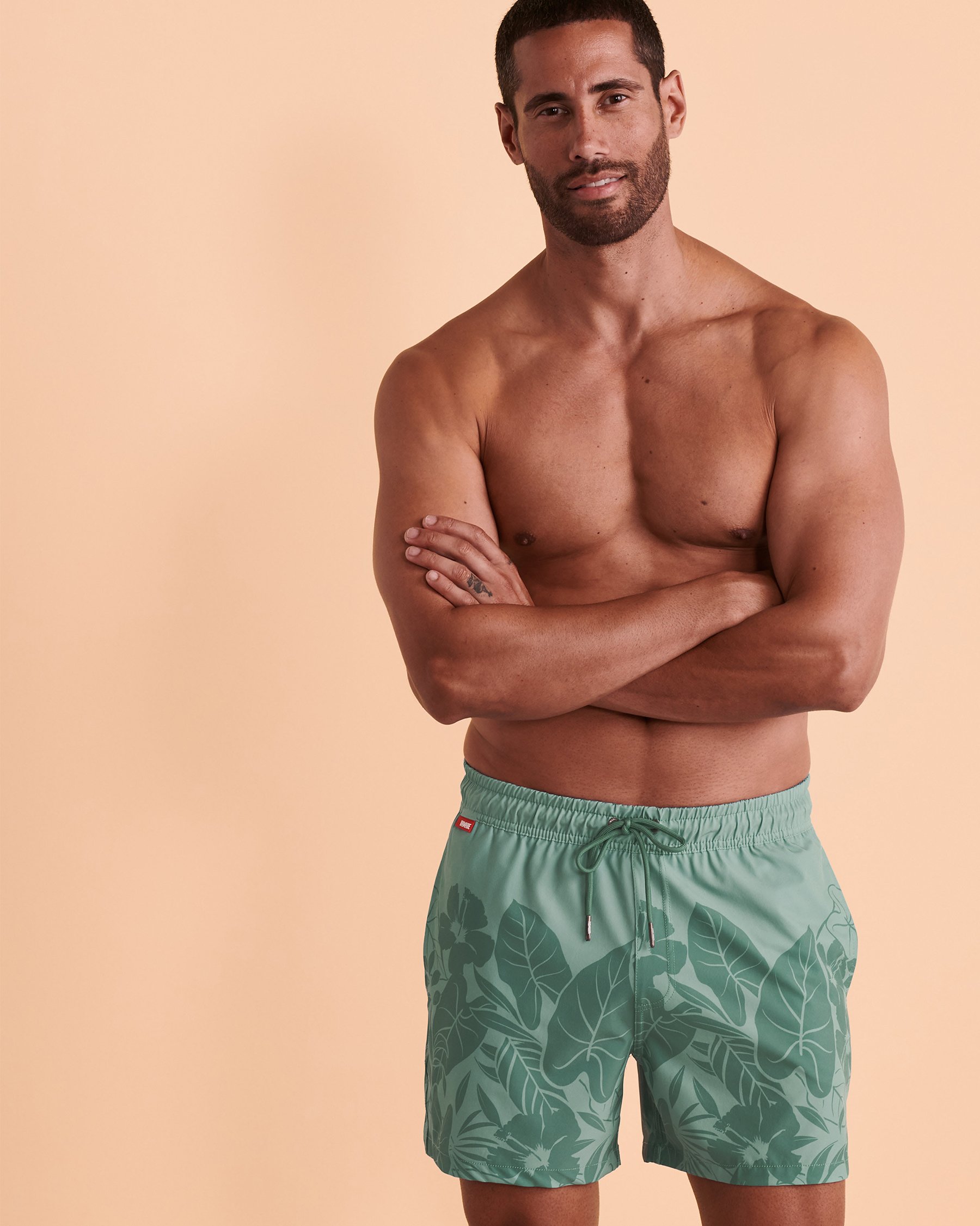 HAMABE Maillot volley avec filet Imprimé tropical 03100007 - Voir5