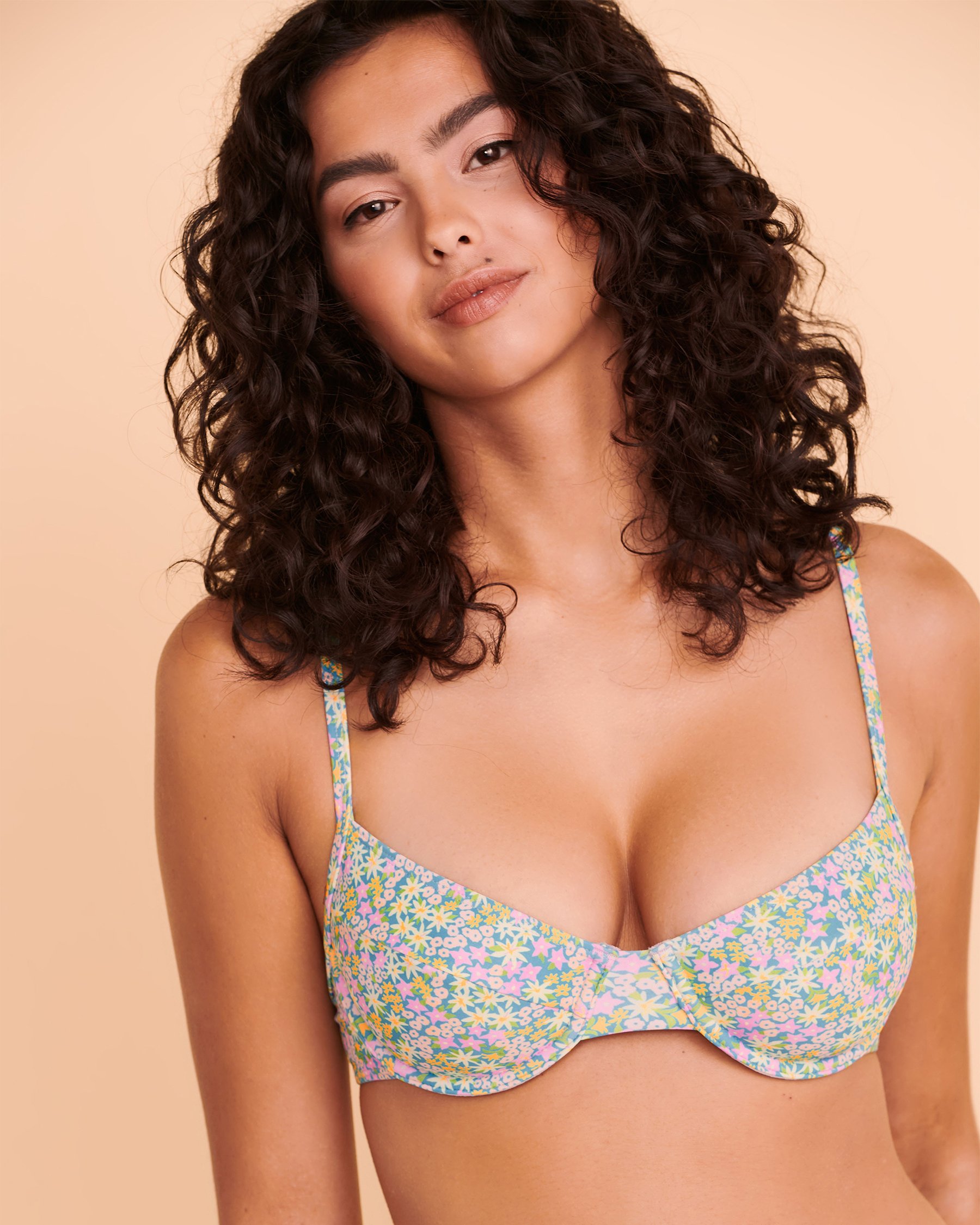 KULANI KINIS LAGUNA LOVERS Bralette Bikini Top Ditsy print TOP152LAGL - View4