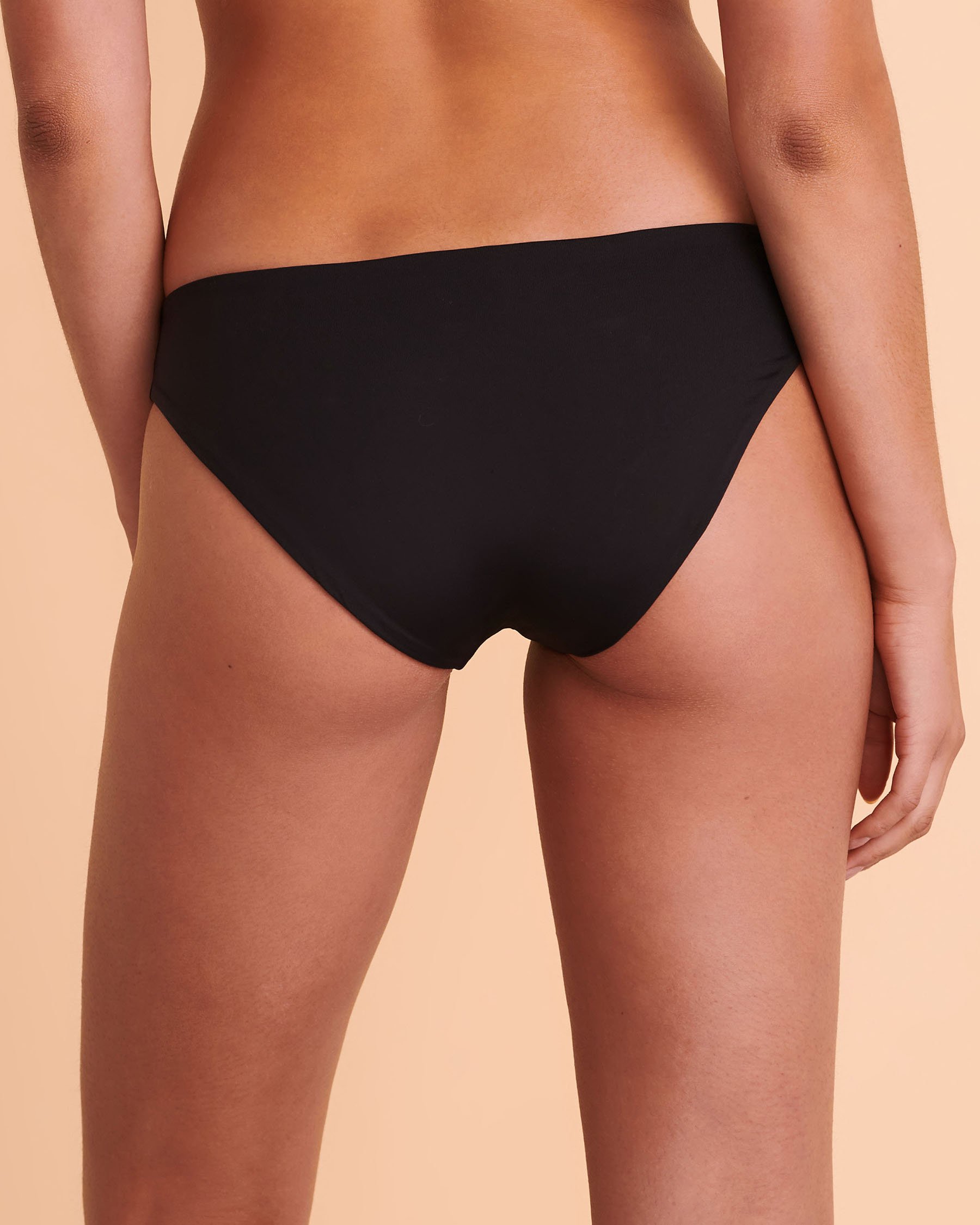 L*SPACE SANDY Low Rise Bikini Bottom Black LSSNF20 - View2