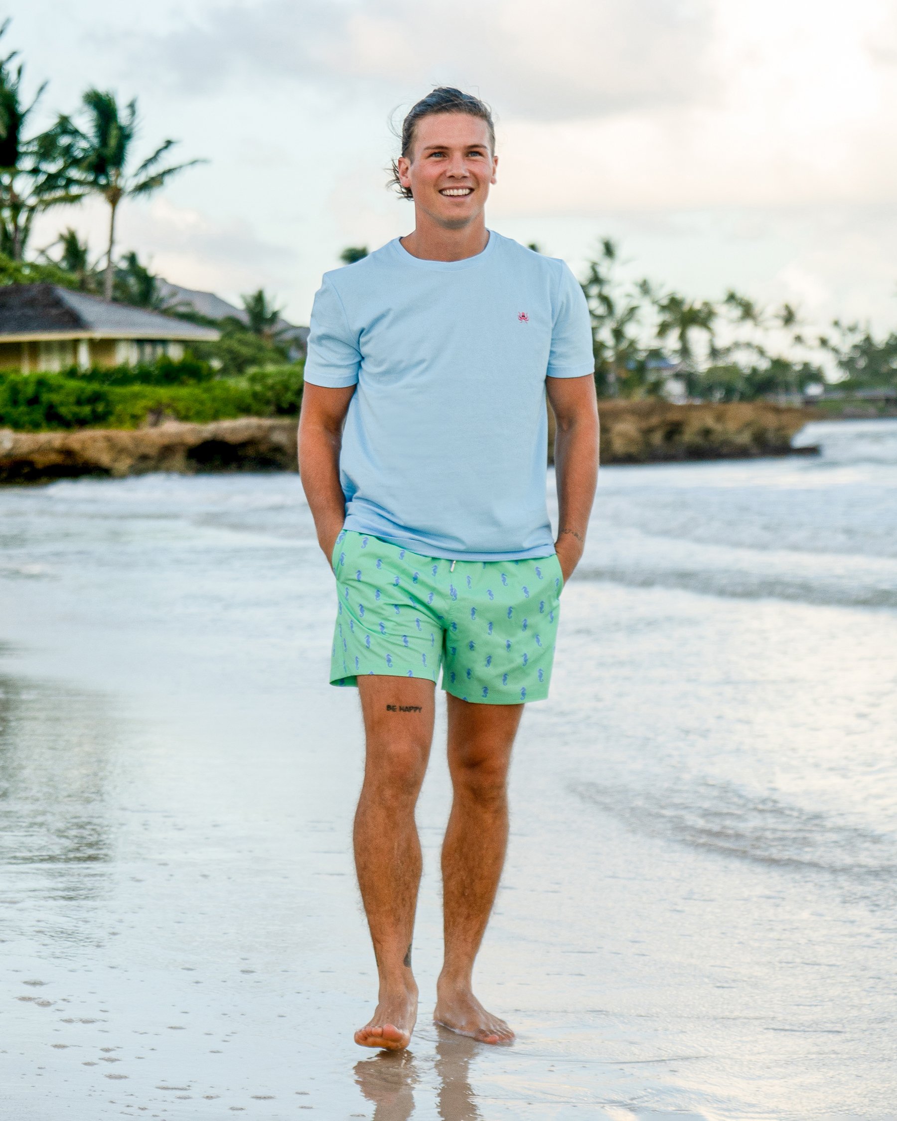 BERMIES T-shirt brodé Octopus Aqua OCTOPUS TSH - Voir1