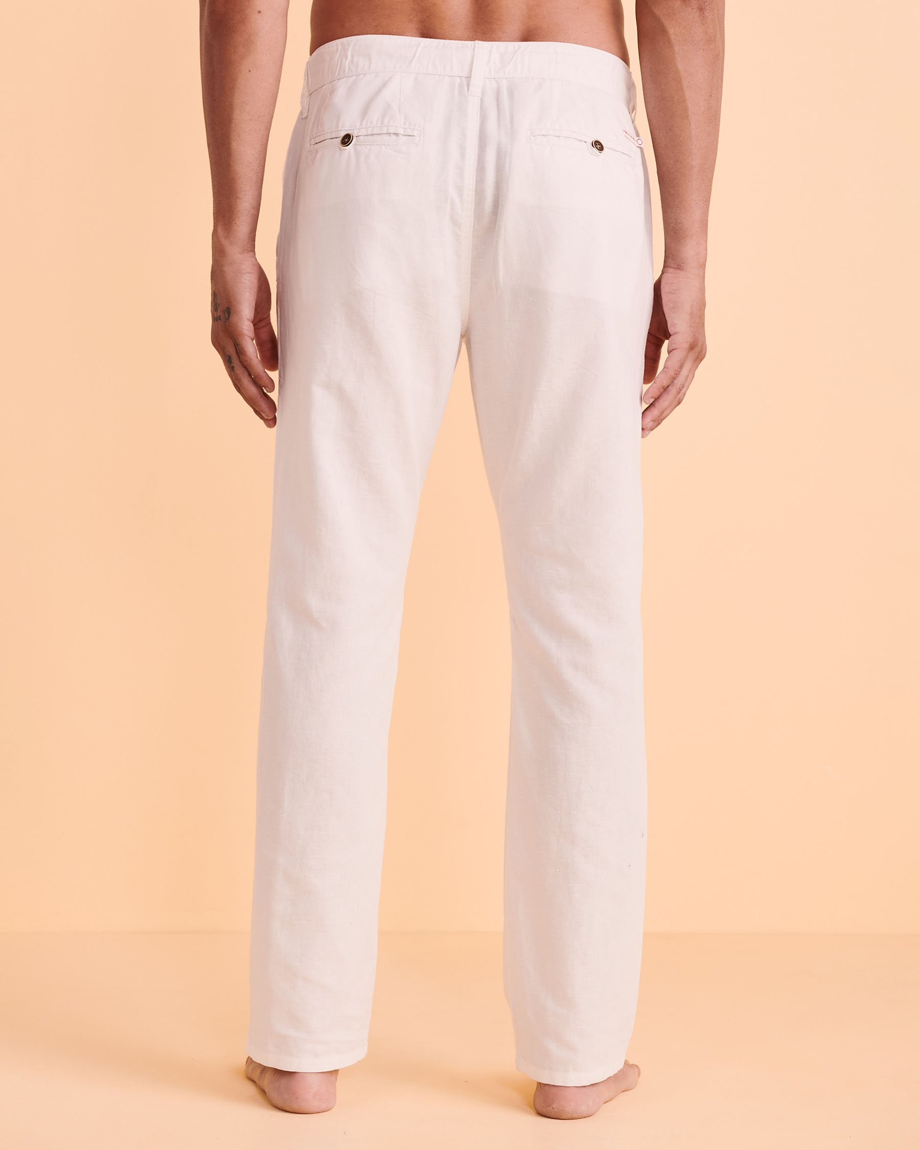 PUBLIC BEACH LINEN Pants White PB4108BIK - View2