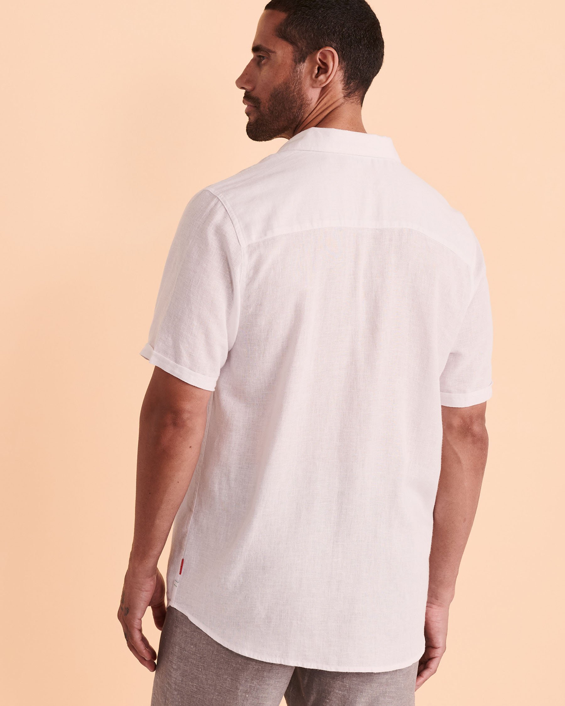 PUBLIC BEACH LINEN Shirt White PB5226BIK - View2