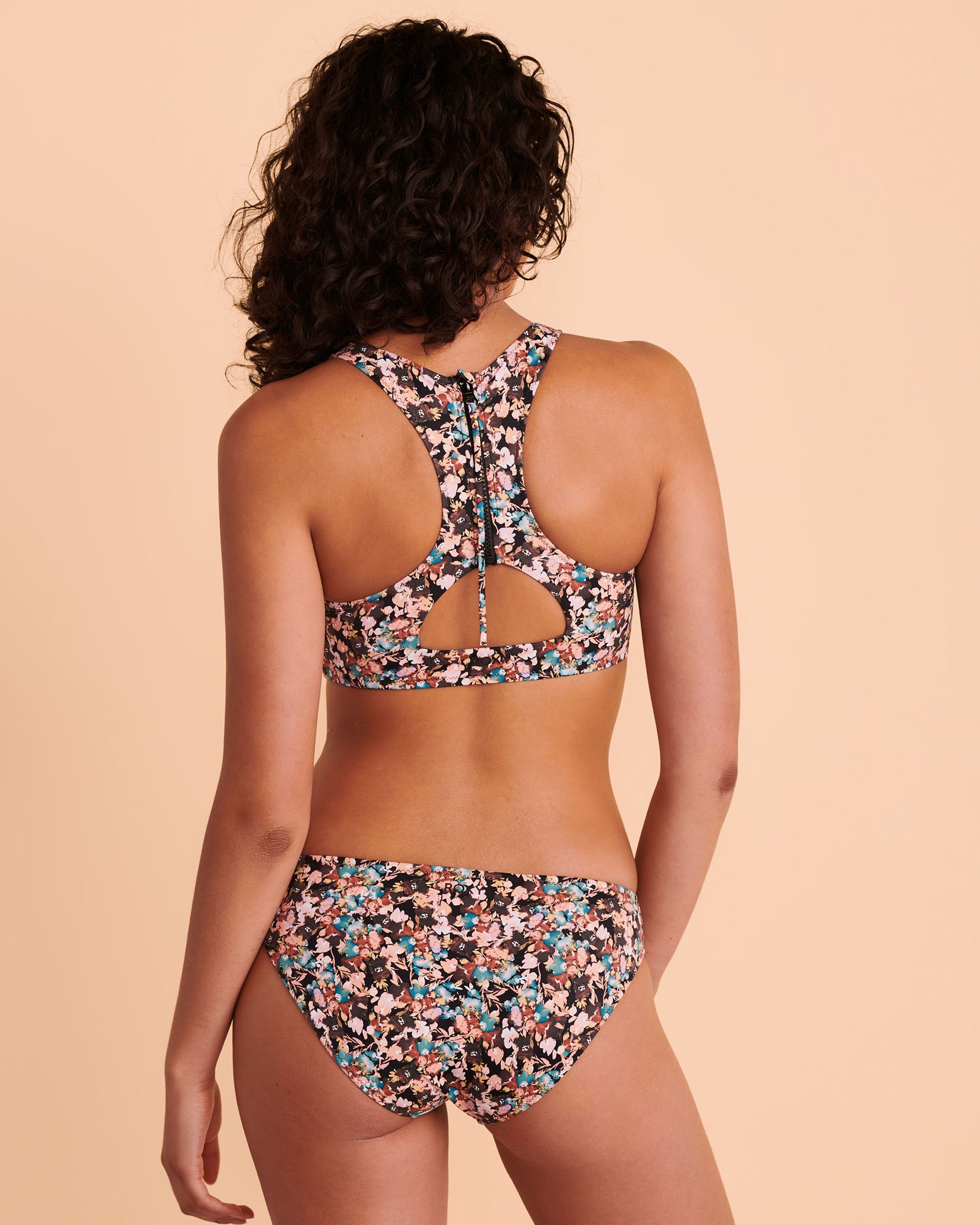 ROXY ACTIVE High Neck Bikini Top Retro floral ARJX303566 - View3