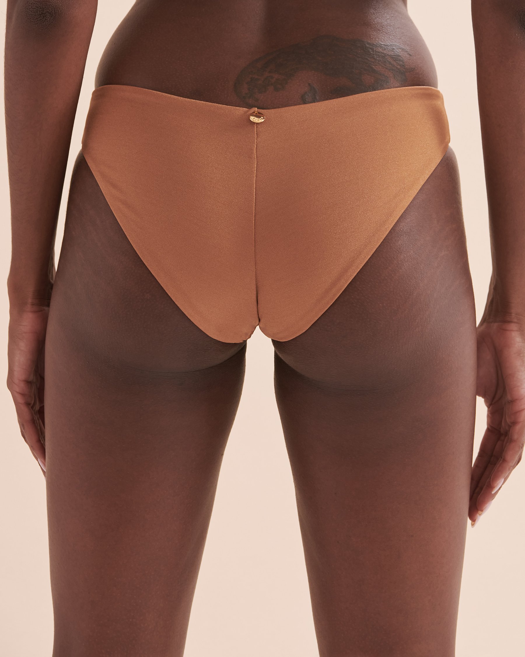 KIBYS Bas de bikini cheeky Arabesk Web Caramel 88414 - View2