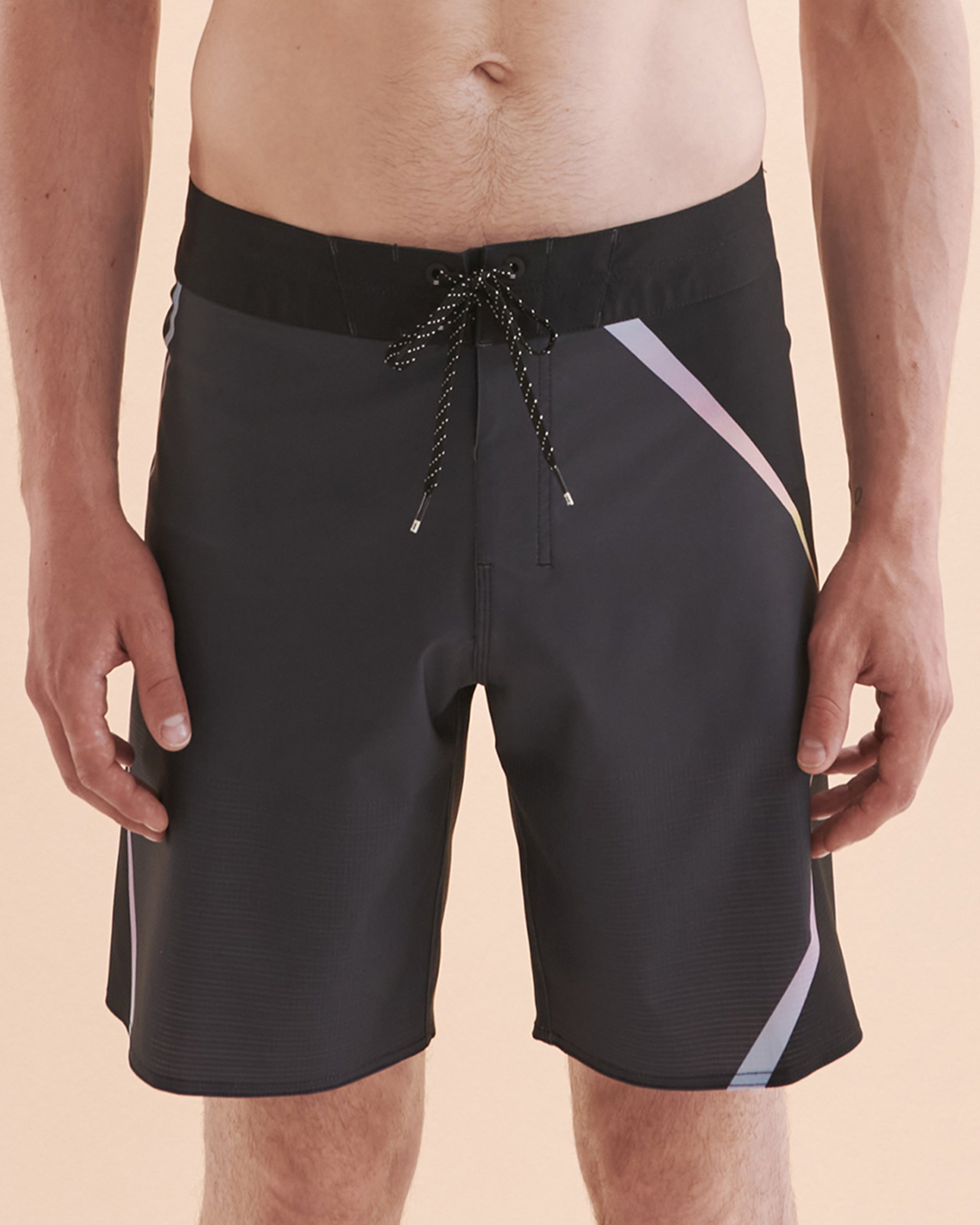 BILLABONG Maillot boardshort Prism Airlite Marine et rayures néon ABYBS00406 - Voir1