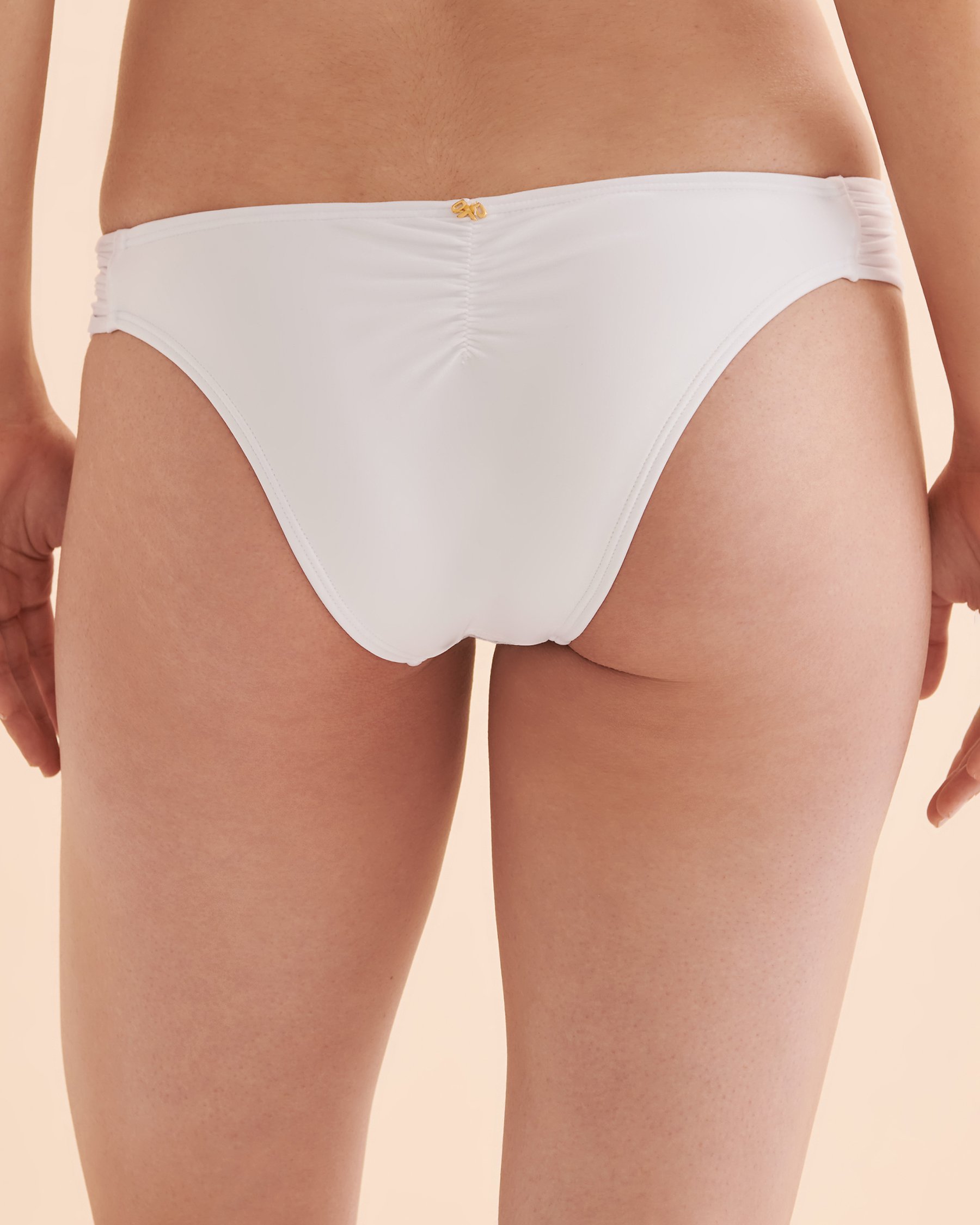 PQ Swim Water Lily Lace Cheeky Bikini Bottom White WAT-251T - View3