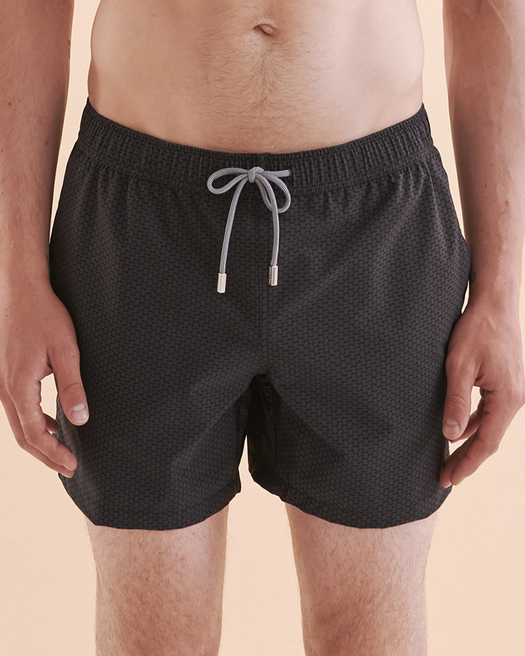 PUBLIC BEACH Maillot volley Micro Geo Print Noir PB5607BIK - Voir1