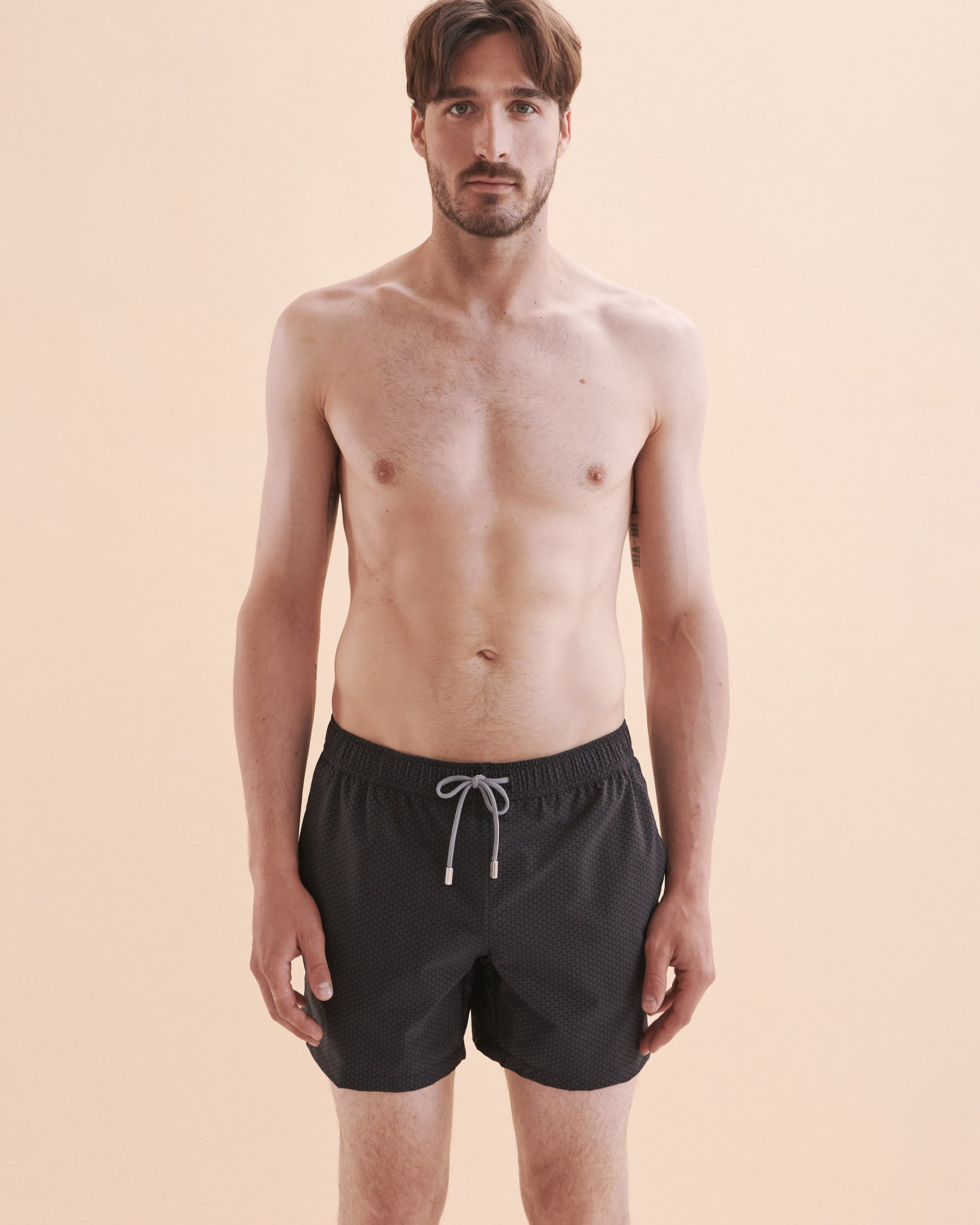 PUBLIC BEACH Maillot volley Micro Geo Print Noir PB5607BIK - Voir6