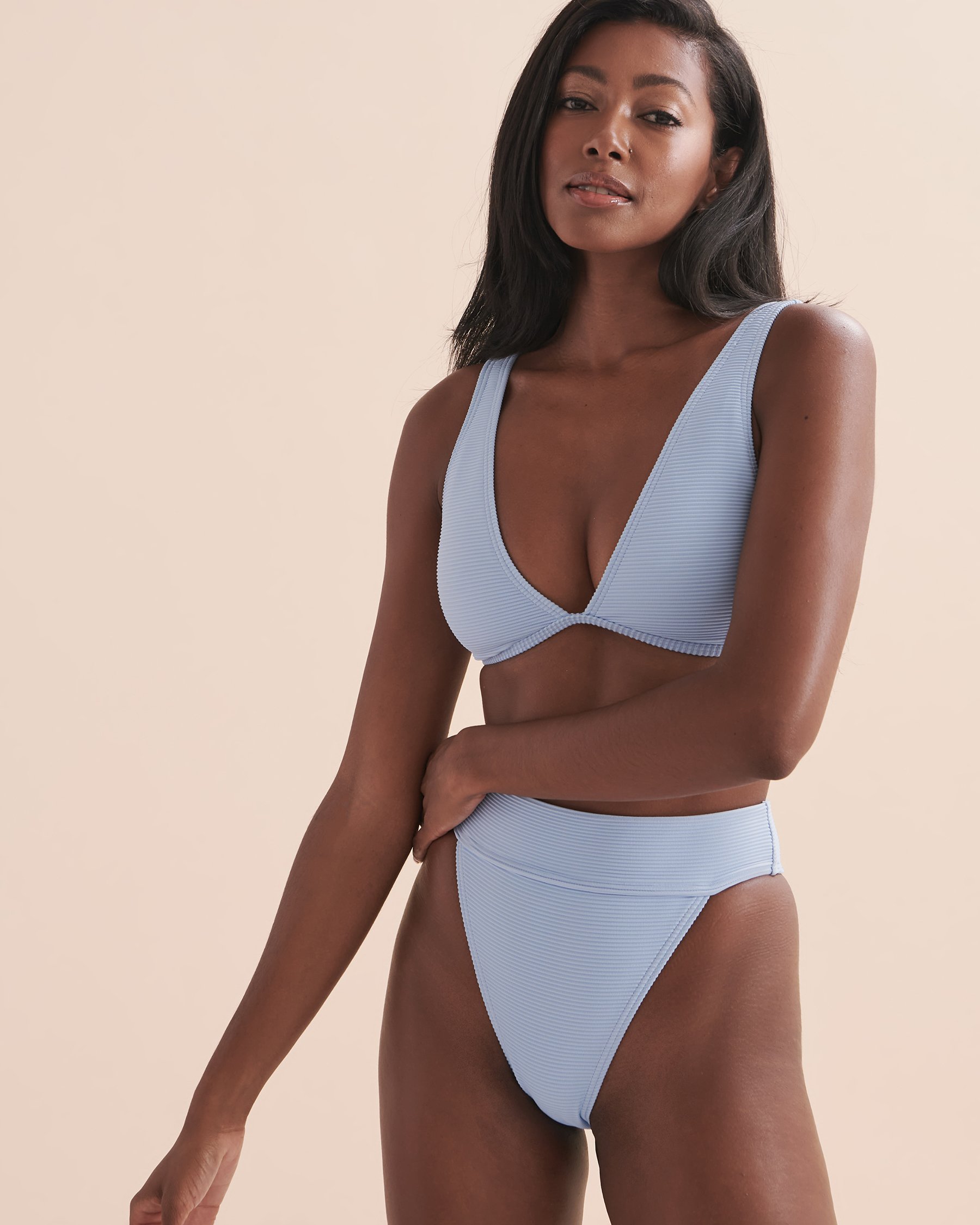 BILLABONG Bas de bikini cheeky taille haute Tanlines Aruba Ciel d'été ABJX400768 - View4