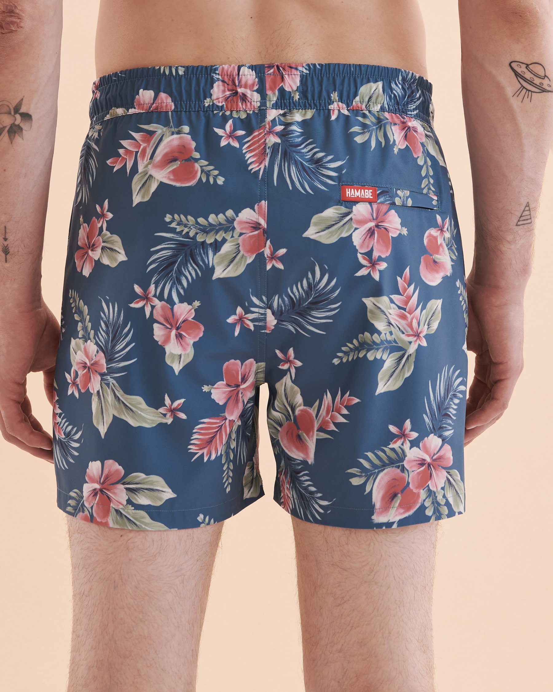 HAMABE Volley Swimsuit Tropical teal 03100019 - View2