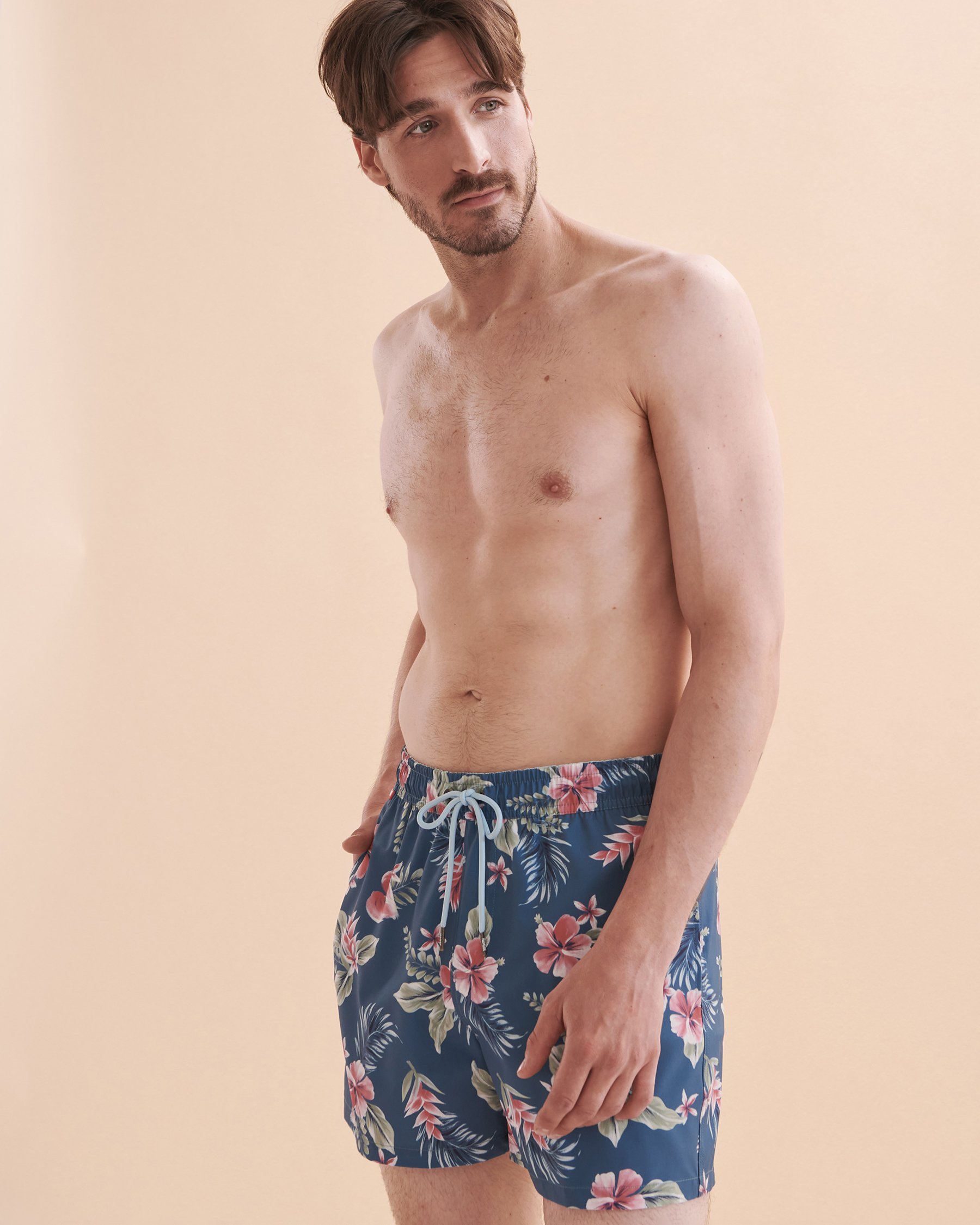 HAMABE Volley Swimsuit Tropical teal 03100019 - View7