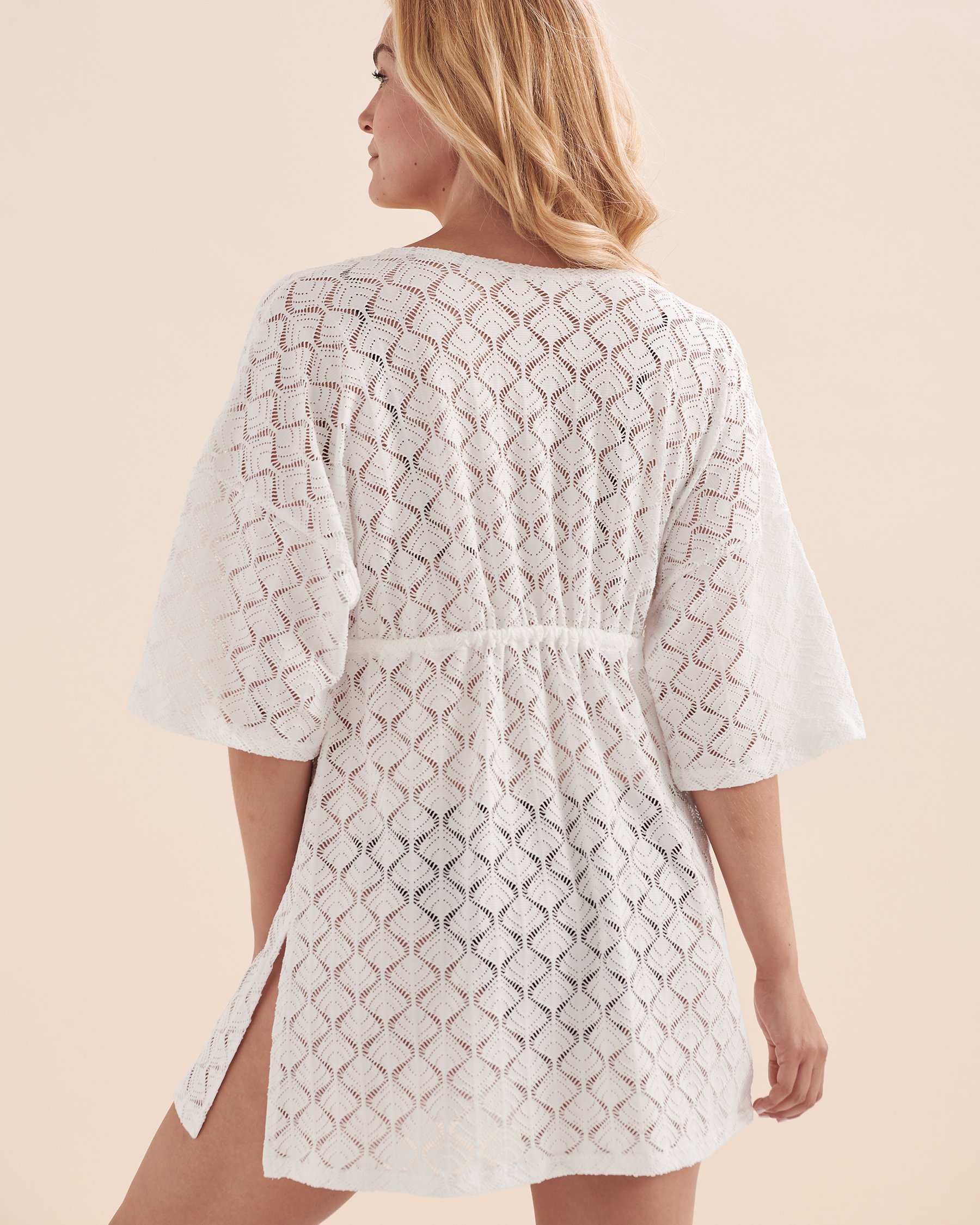 COVER ME Crochet Caftan Eggshell 24027083 - View2