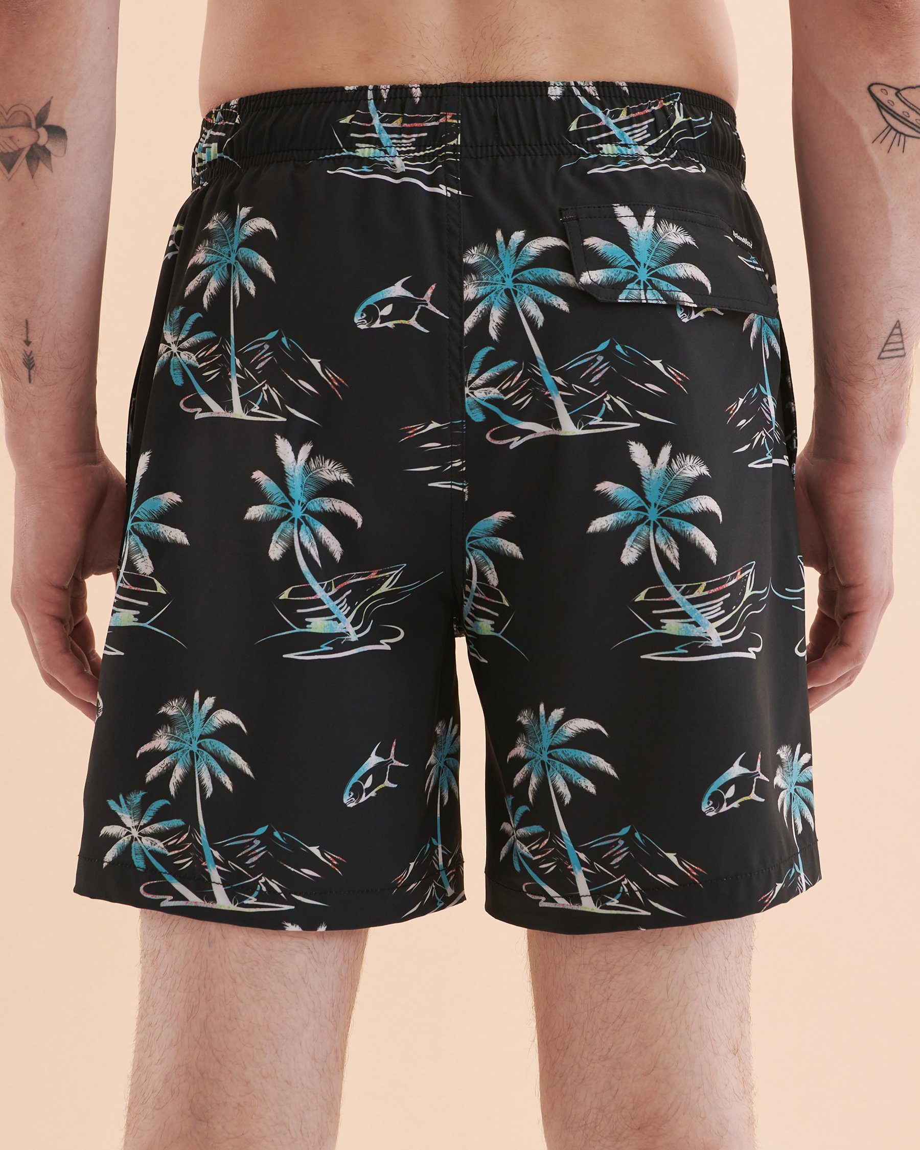 ISLANDHAZE Maillot volley Tranquil Noir tropical MB124013 - View6