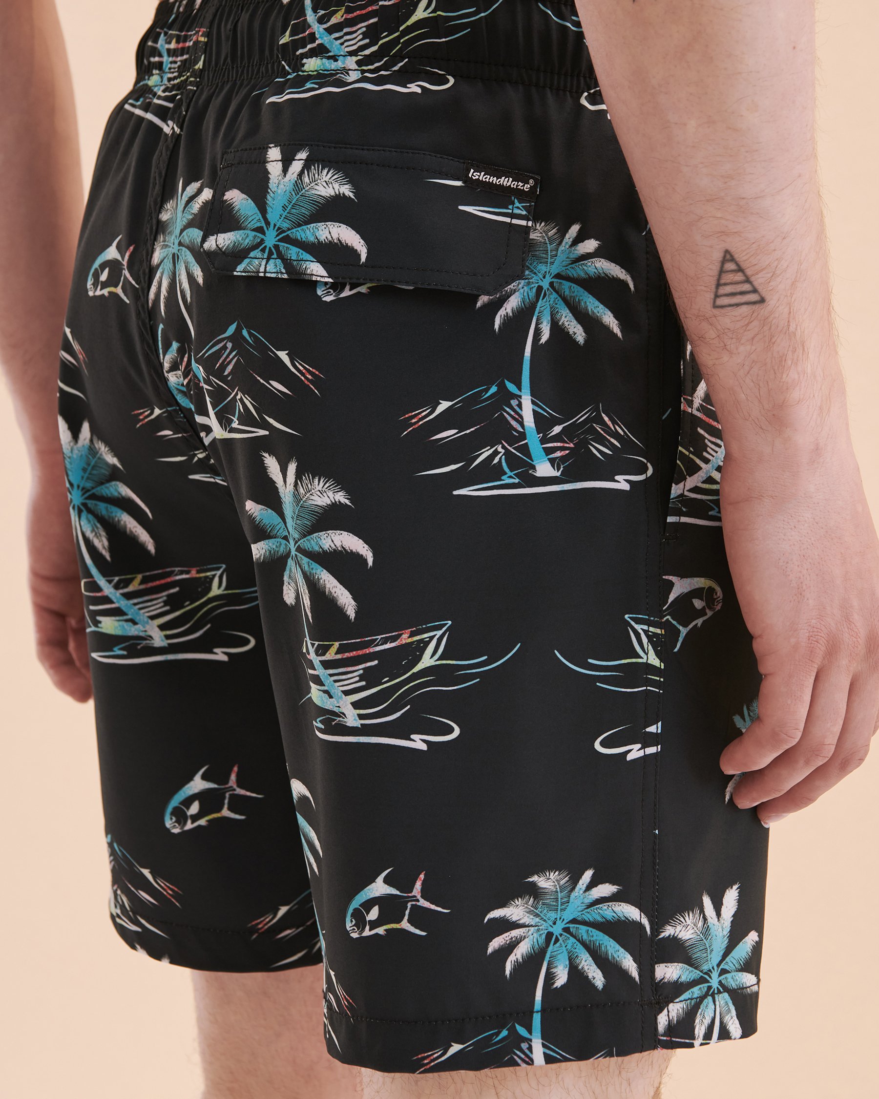 ISLANDHAZE Maillot volley Tranquil Noir tropical MB124013 - View2