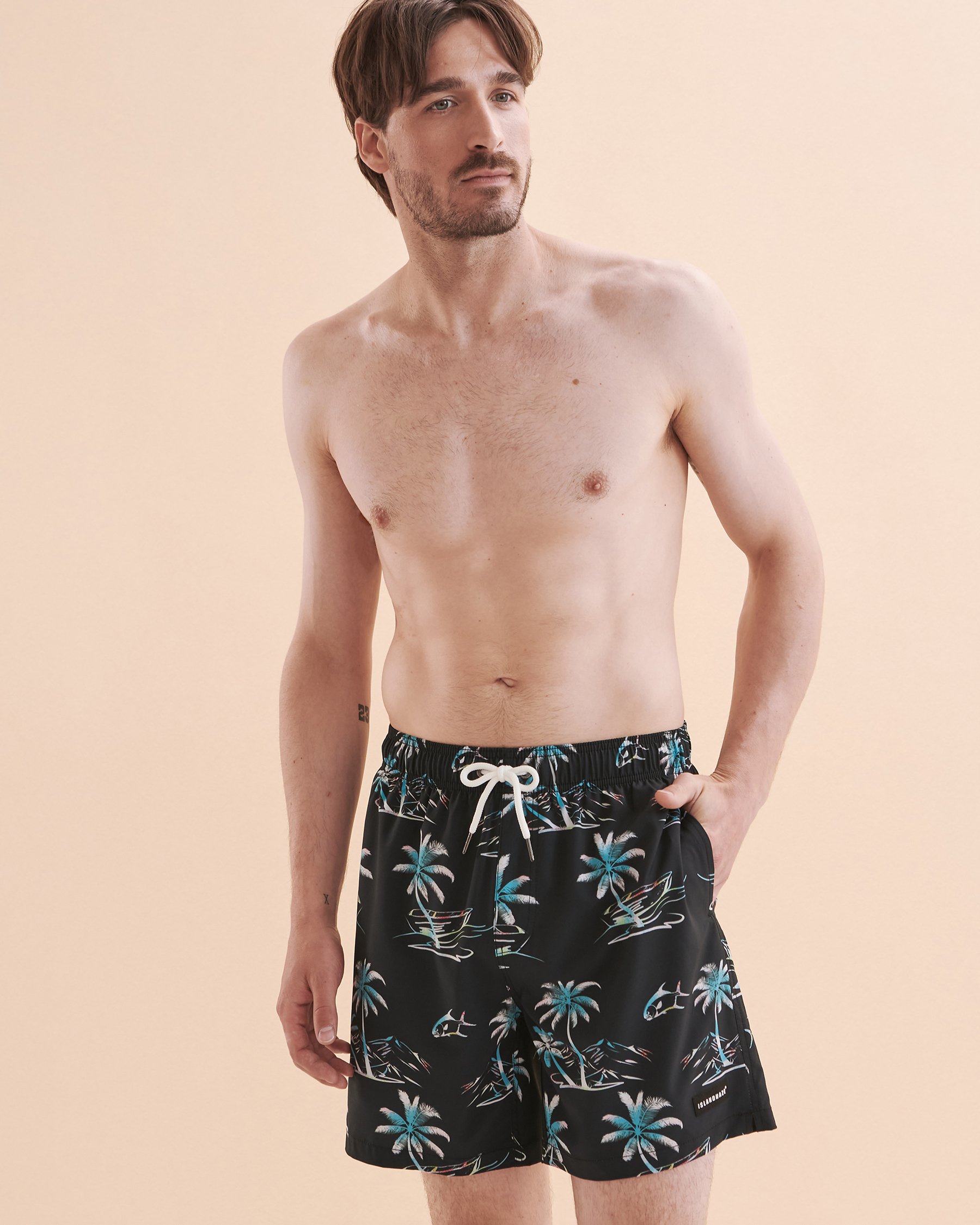 ISLANDHAZE Maillot volley Tranquil Noir tropical MB124013 - View4