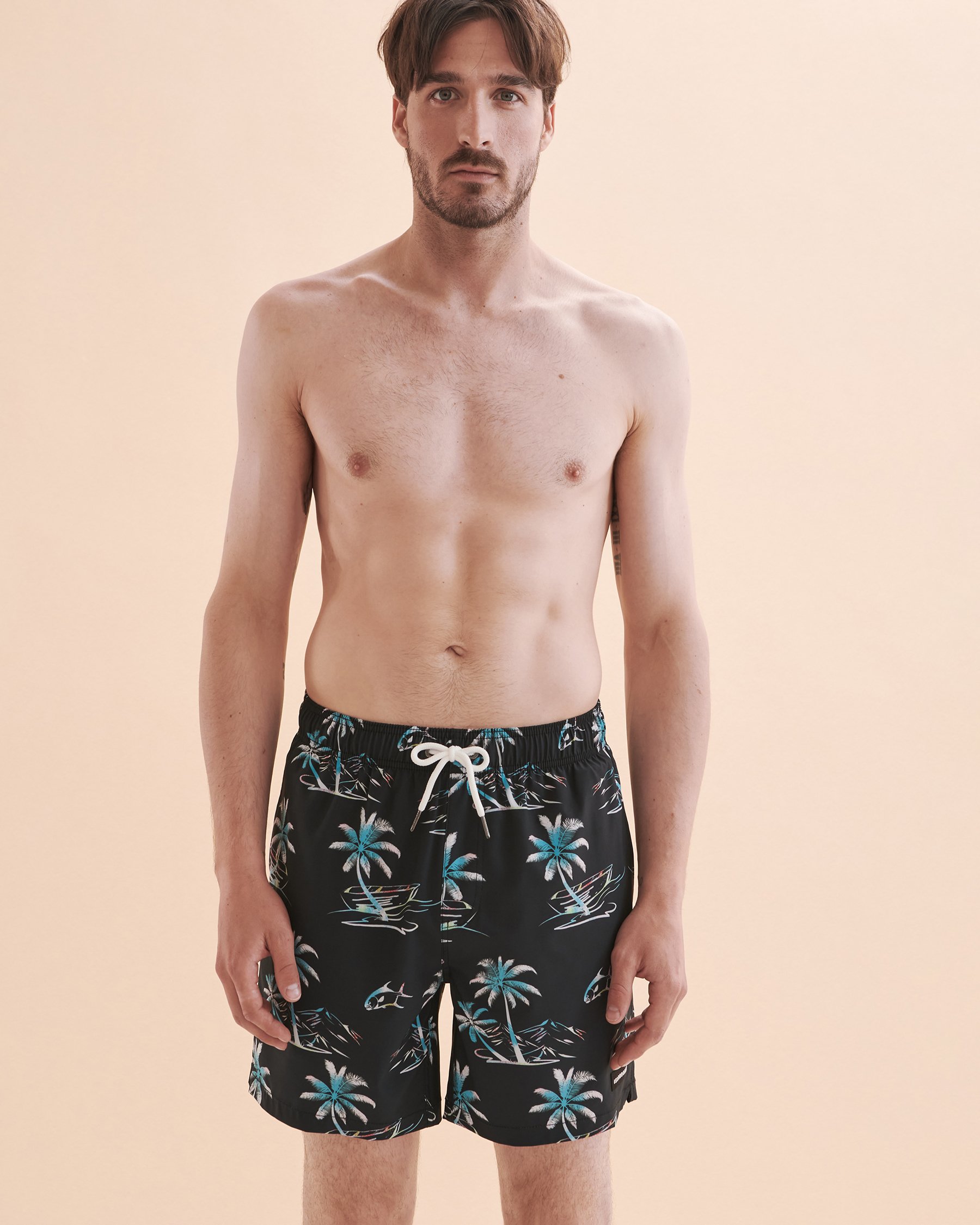 ISLANDHAZE Maillot volley Tranquil Noir tropical MB124013 - View5