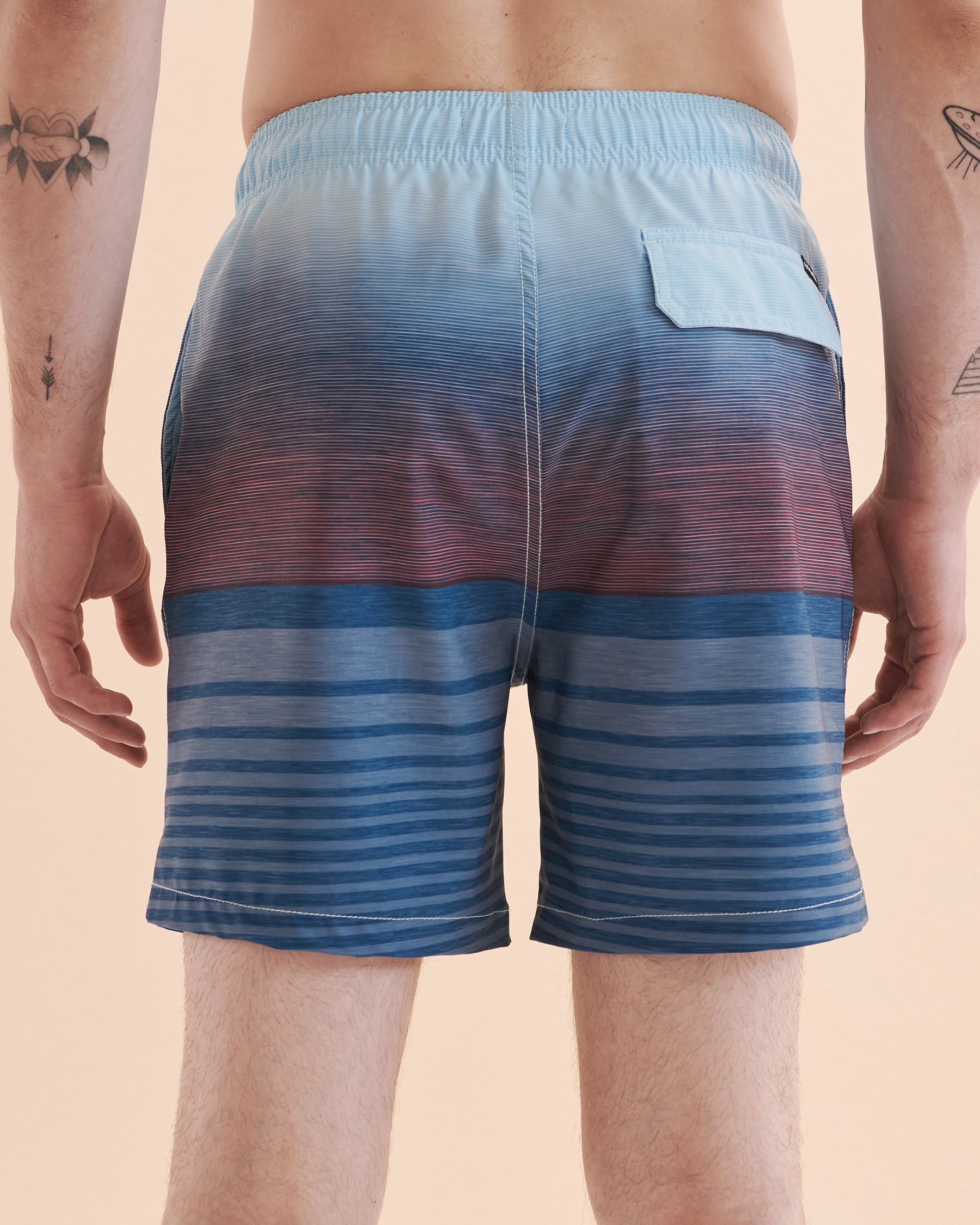ISLANDHAZE Maillot volley Horizon Dégradé bleu MB322091 - Voir2