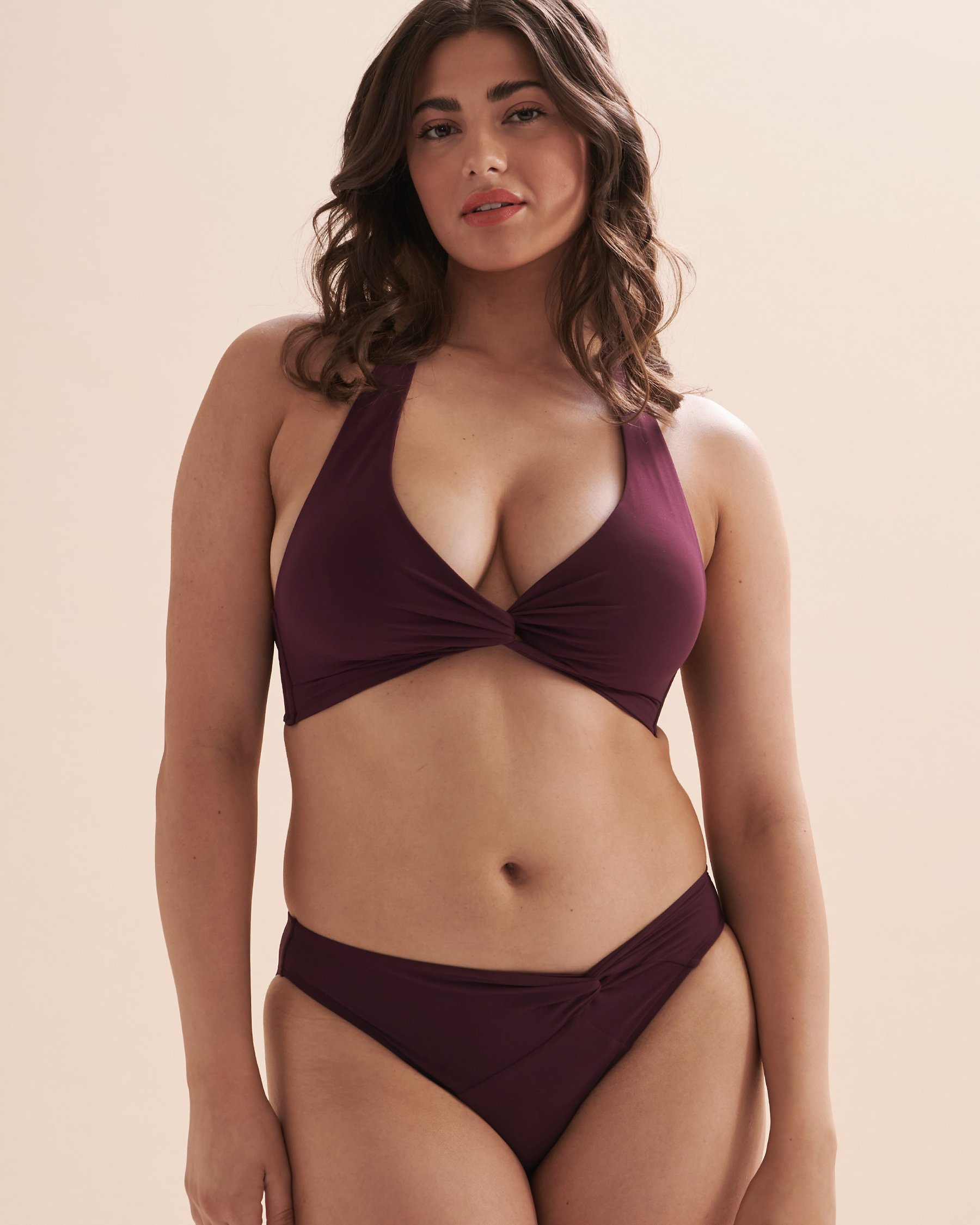 JETS AUSTRALIA Jetset Twist Front Hipster Bikini Bottom Port J3887 - View4