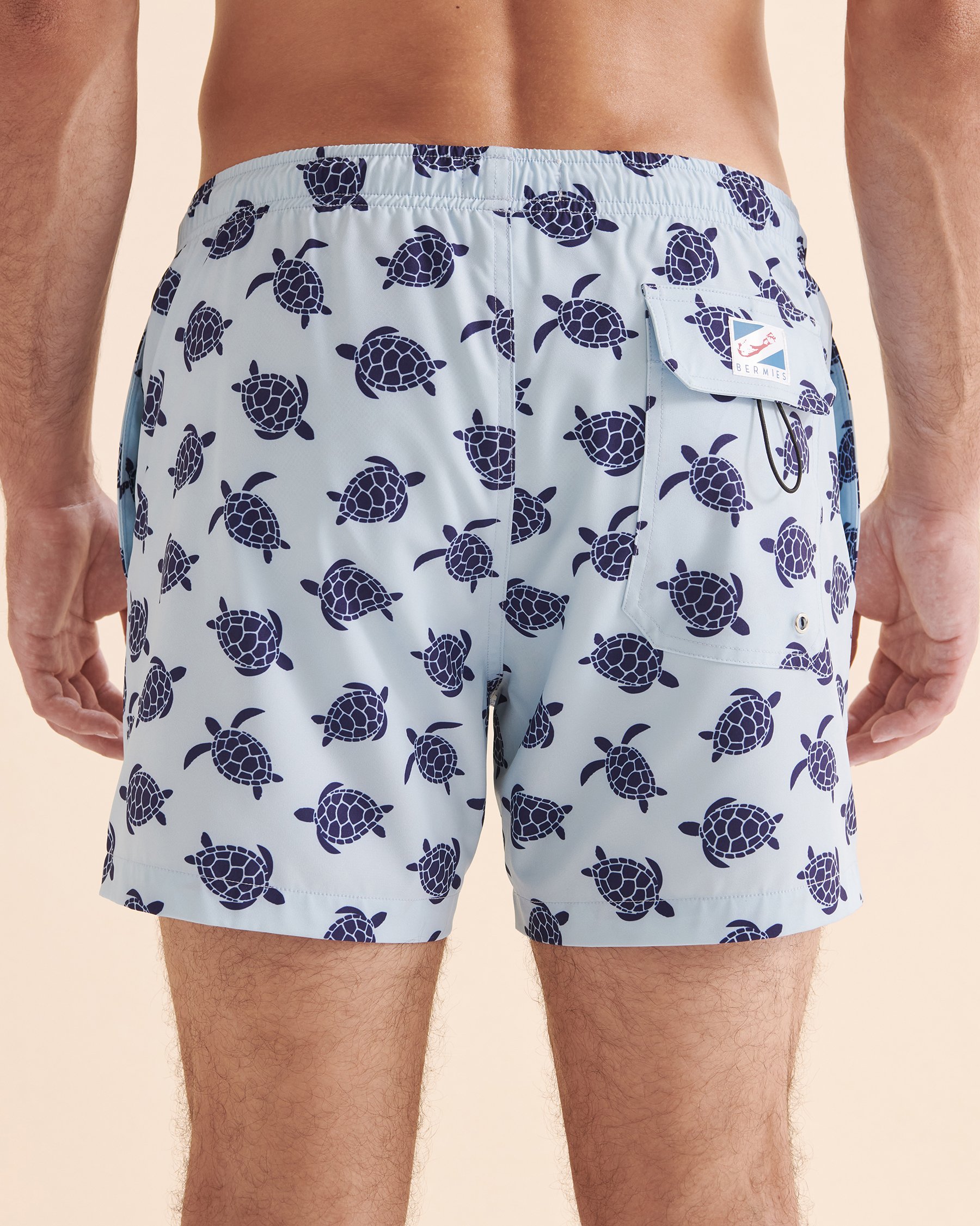 BERMIES Maillot volley Tortuga Print Bleu clair TORTUGA-CLA - Voir2
