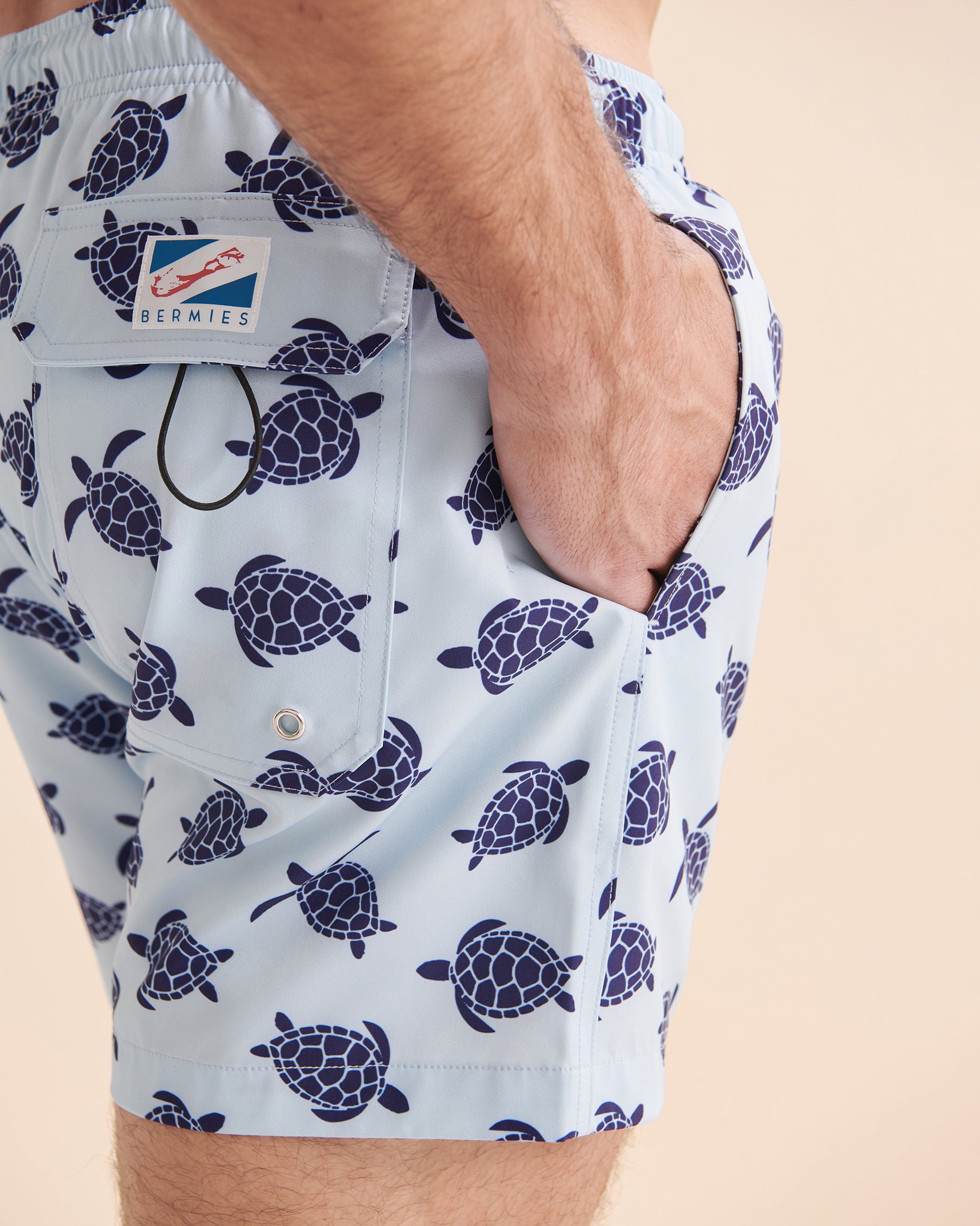 BERMIES Maillot volley Tortuga Print Bleu clair TORTUGA-CLA - Voir4