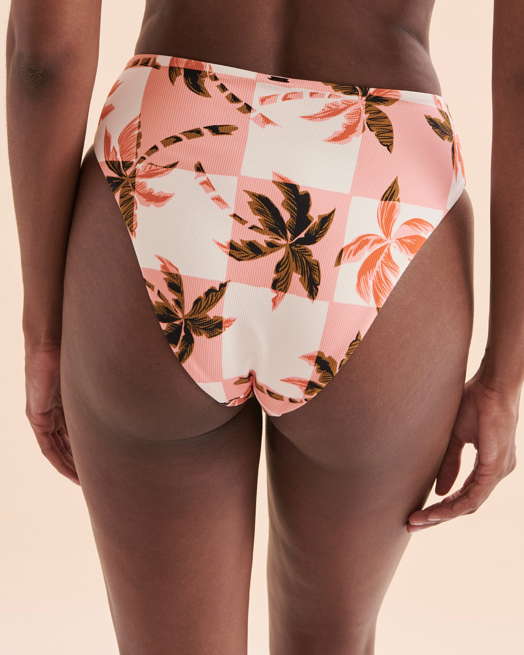 EVERYDAY SUNDAY Palm Square High Waist Bikini Bottom Palm square ESBEAW00893V - View2