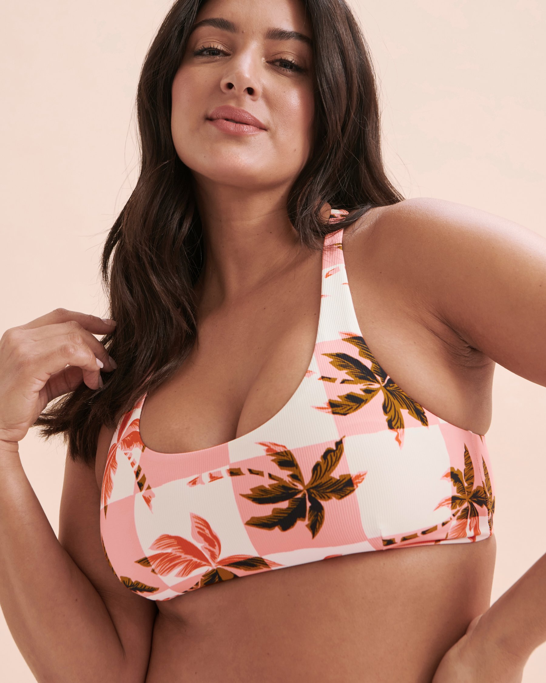 EVERYDAY SUNDAY Palm Square Bralette Bikini Top Palm square ESBEAW02655V - View7