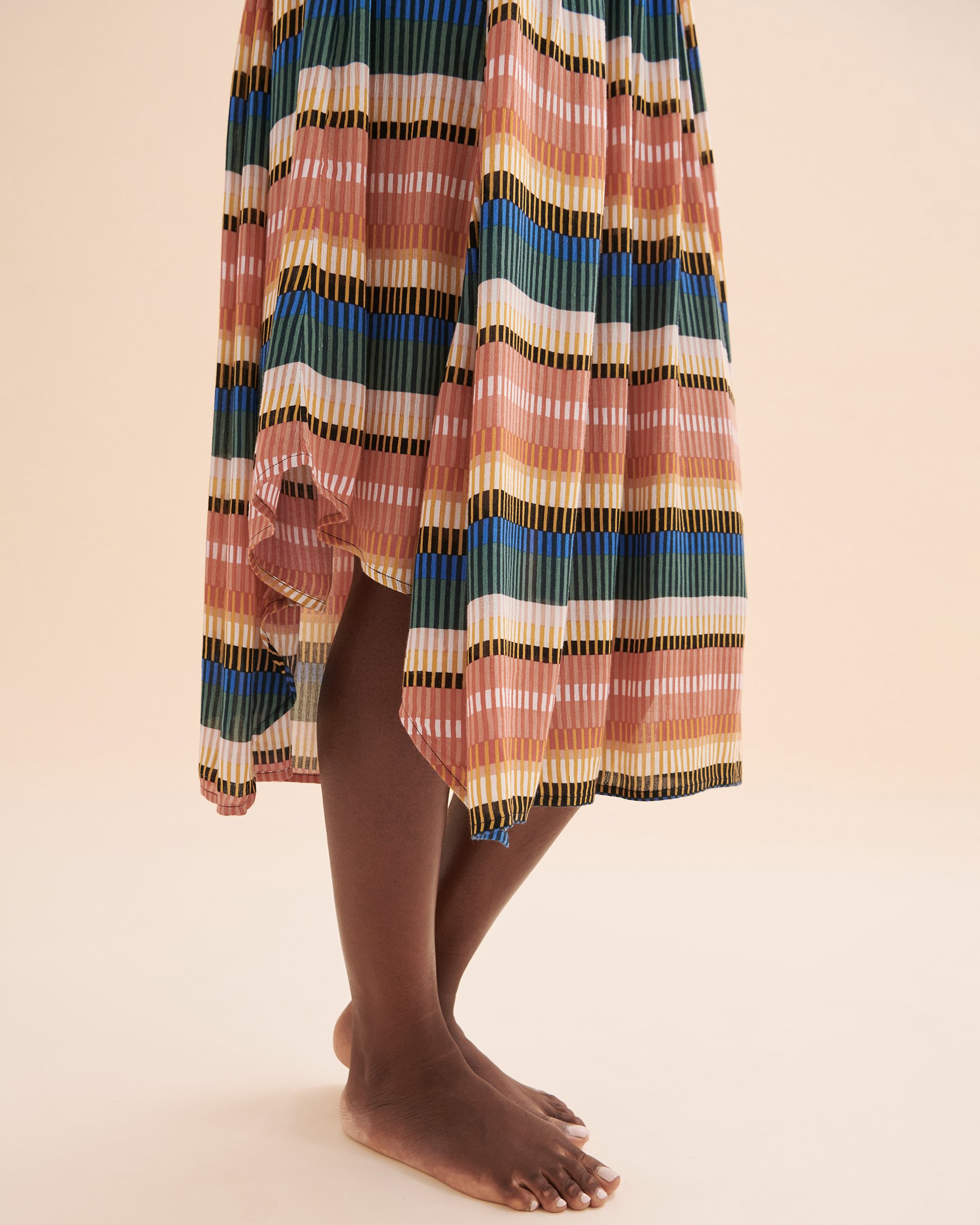 O'NEILL Robe longue Gerri Striped Rayures multicolores SU3416050 - Voir3