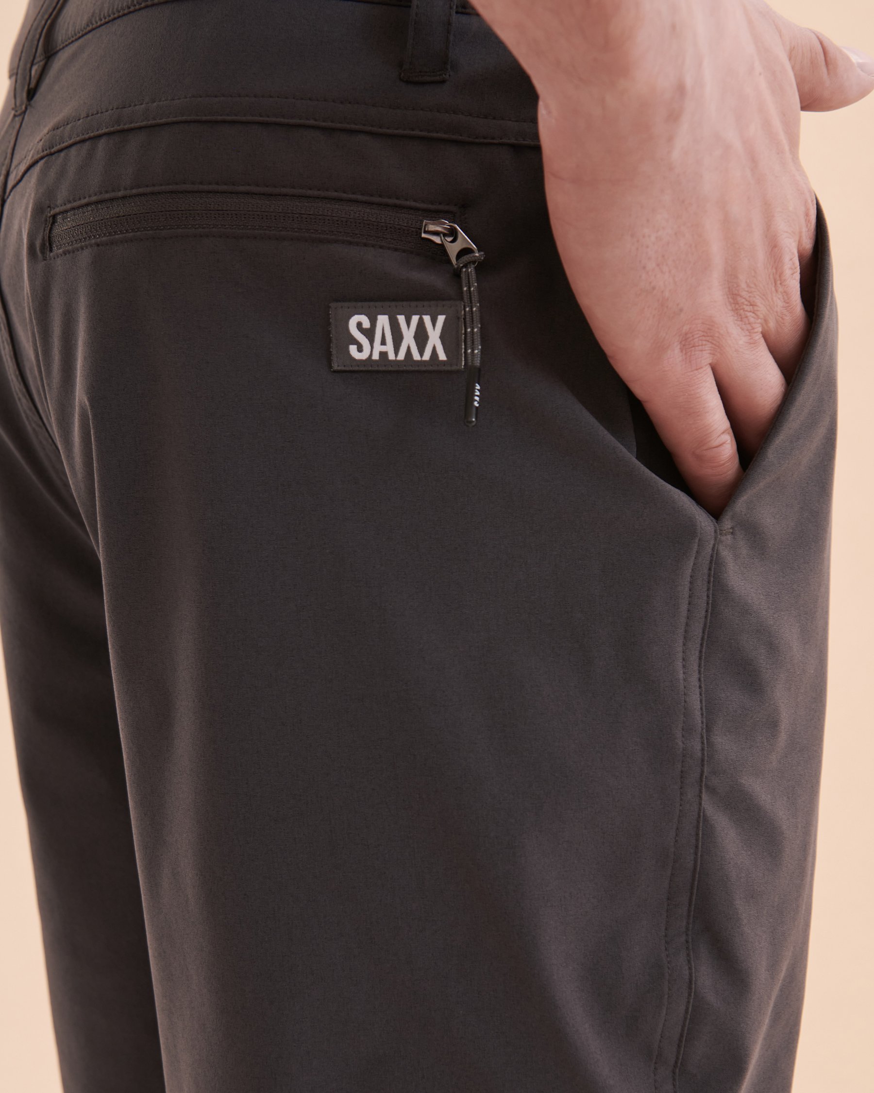 SAXX Go To Town Hybrid Shorts Faded Black SXSP06L - View3