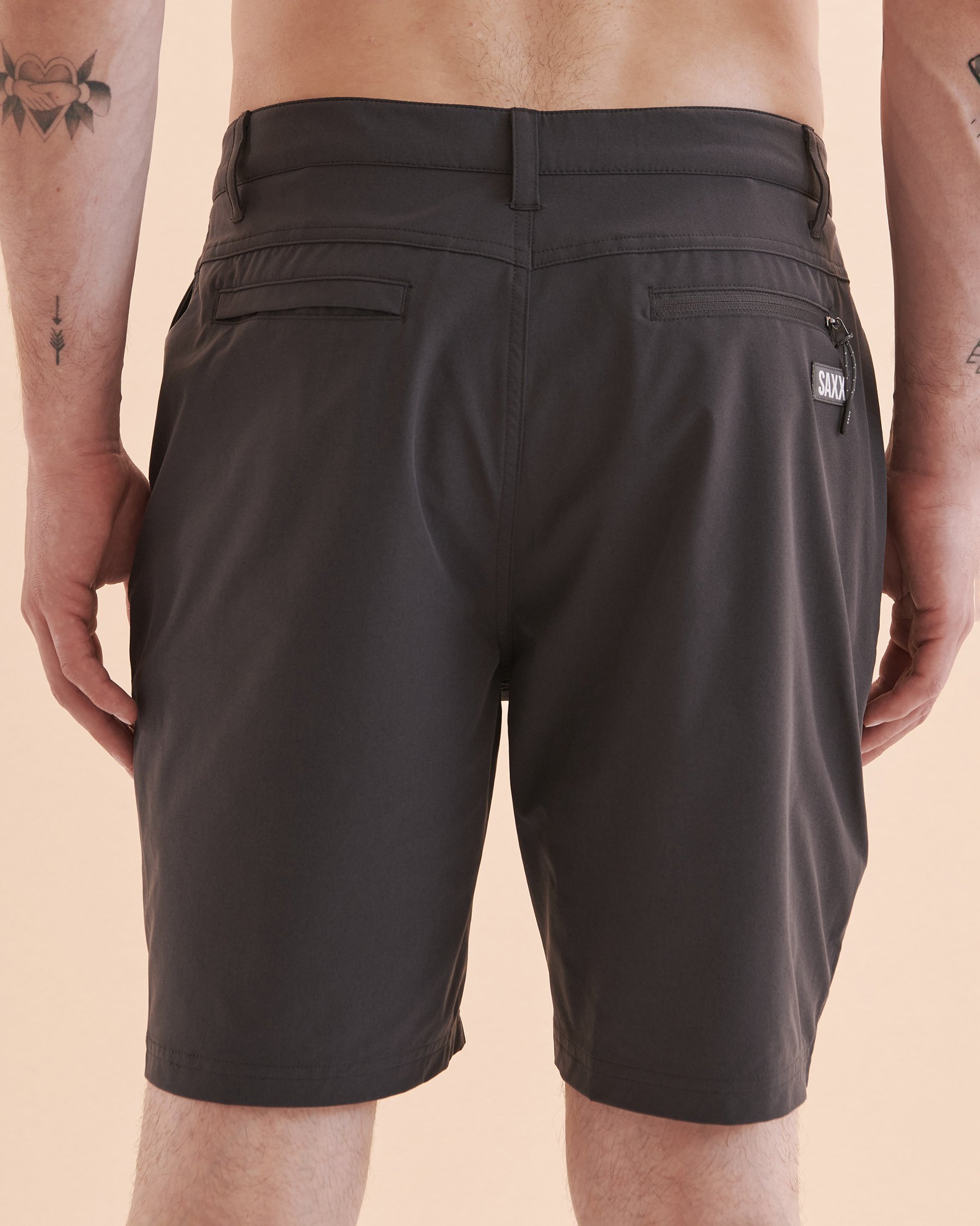 SAXX Go To Town Hybrid Shorts Faded Black SXSP06L - View4