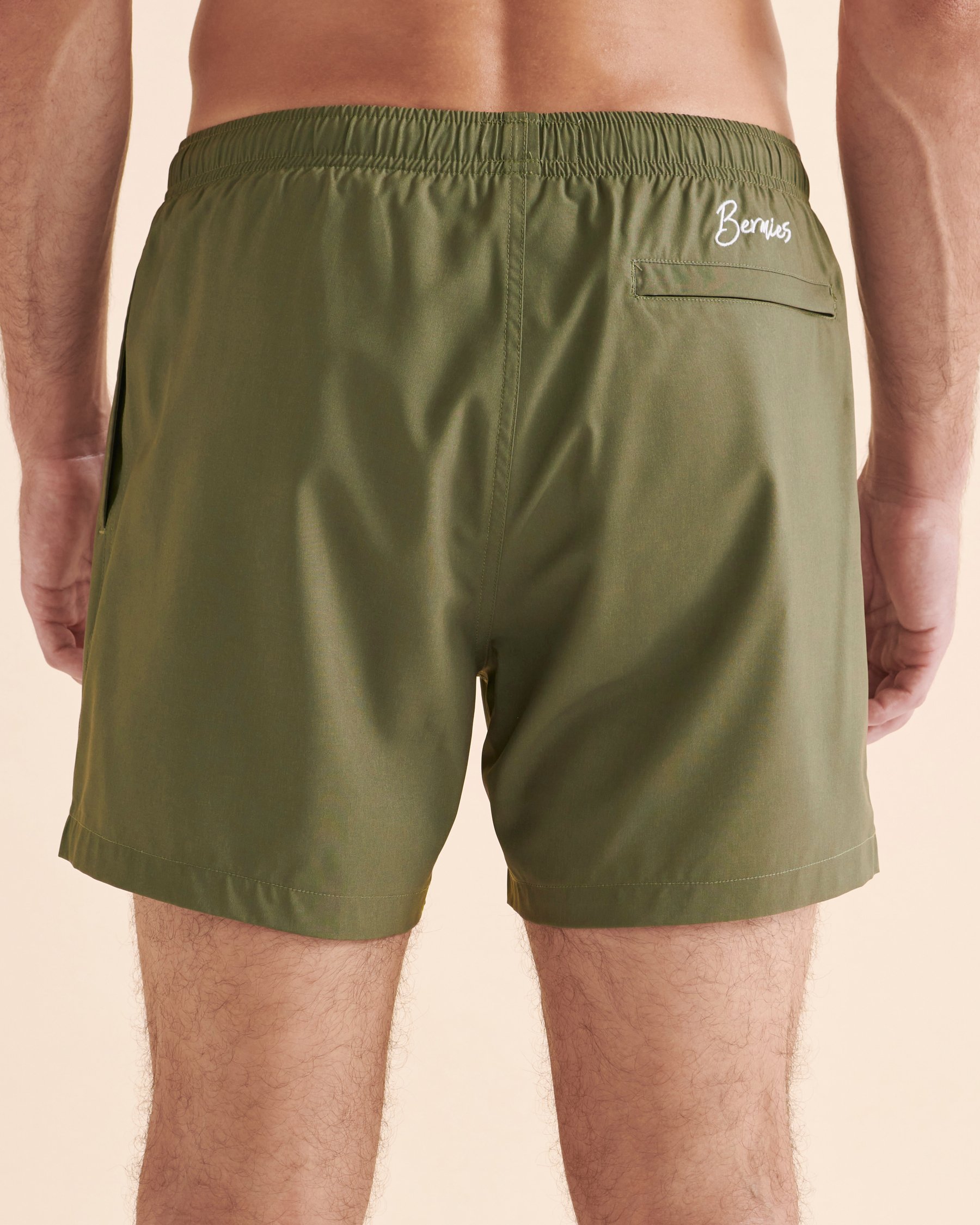 BERMIES Green & Pineapple Volley Swimsuit Khaki GREEN-SPOSH - View4