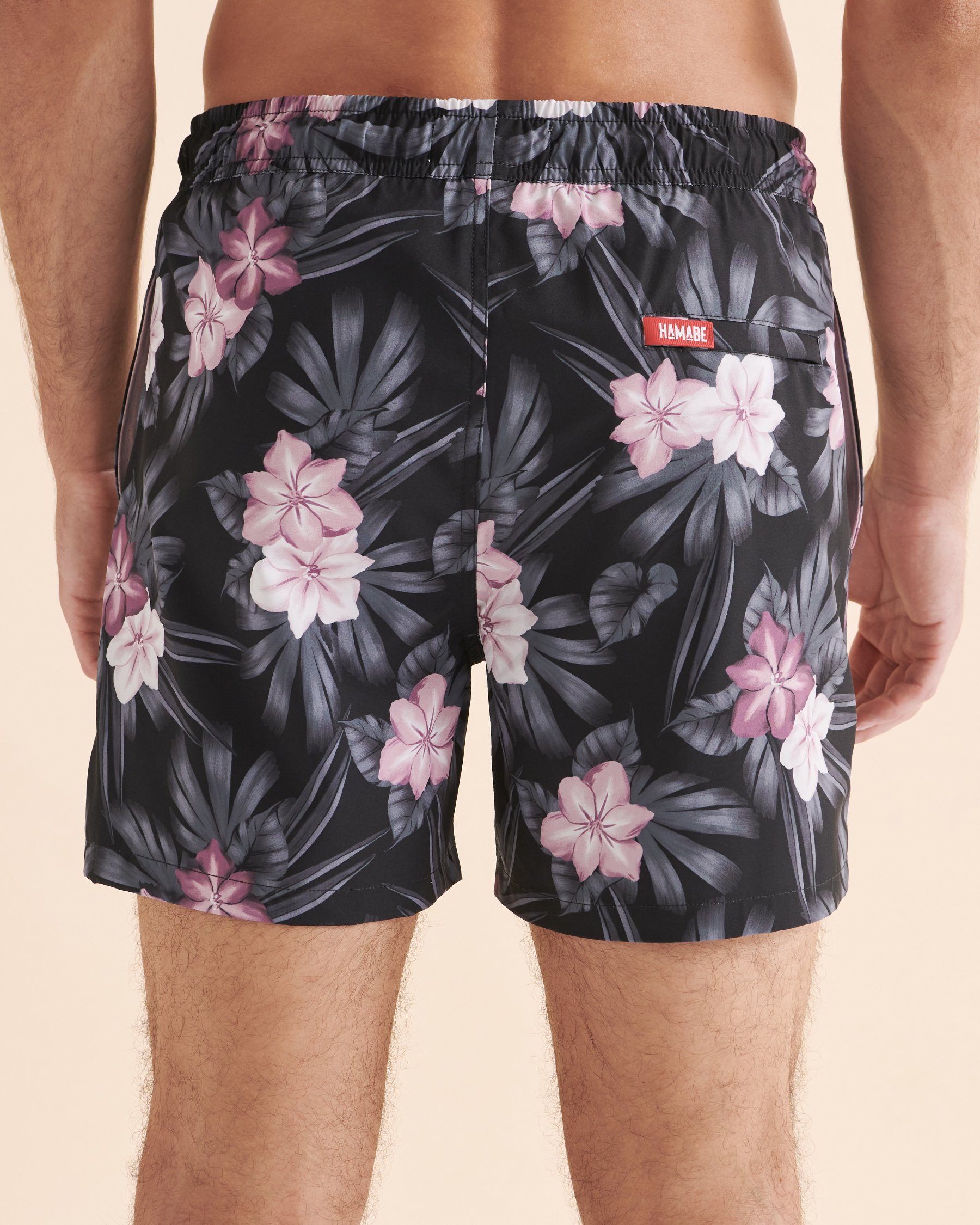 HAMABE Volley Swimsuit Dark lilac floral 03100021 - View3