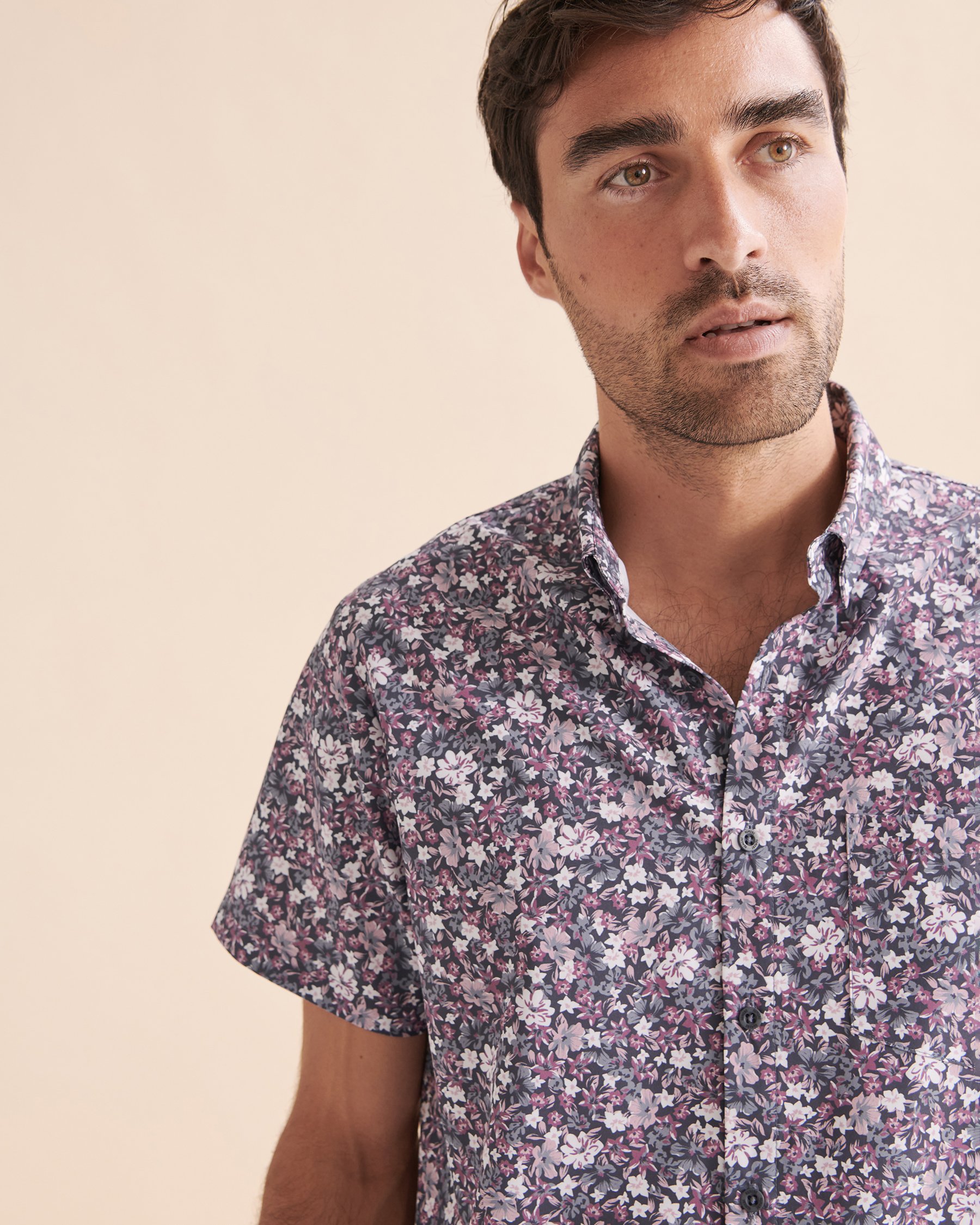 HAMABE Short Sleeve Shirt Floral ditsy 04100014 - View3
