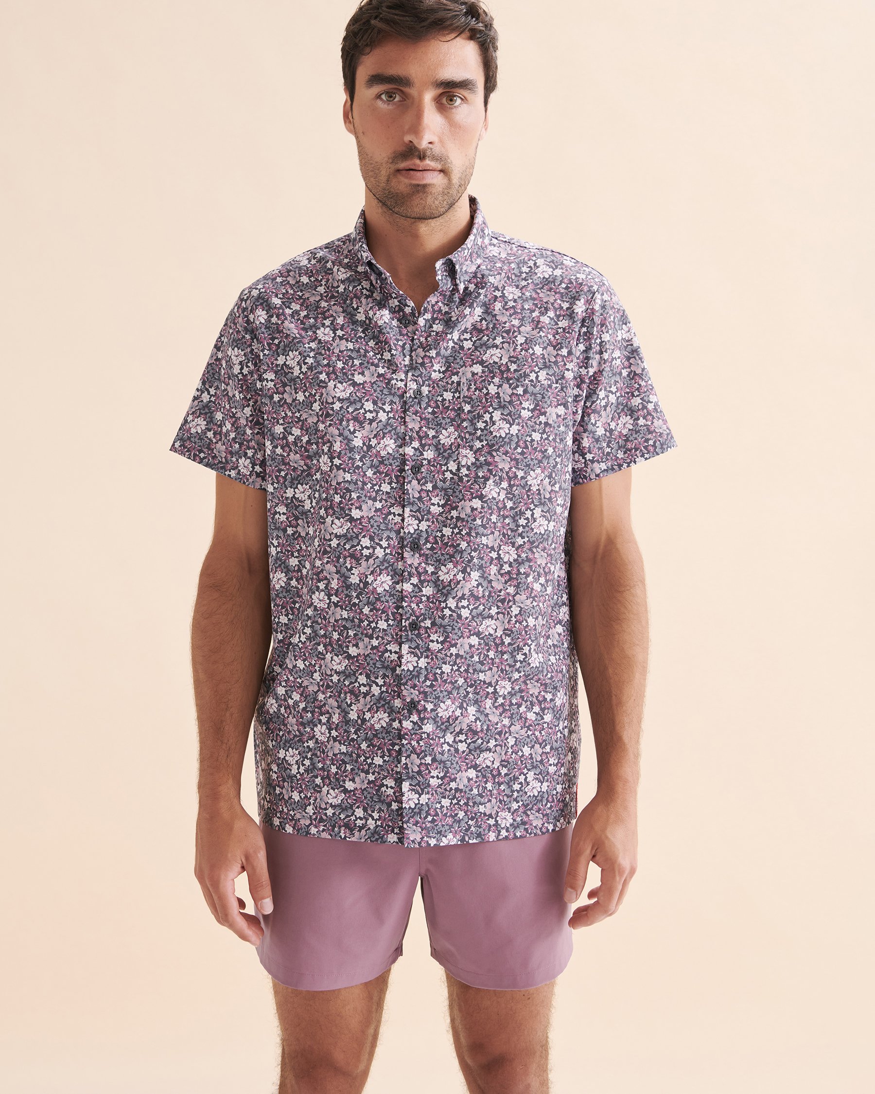 HAMABE Short Sleeve Shirt Floral ditsy 04100014 - View4