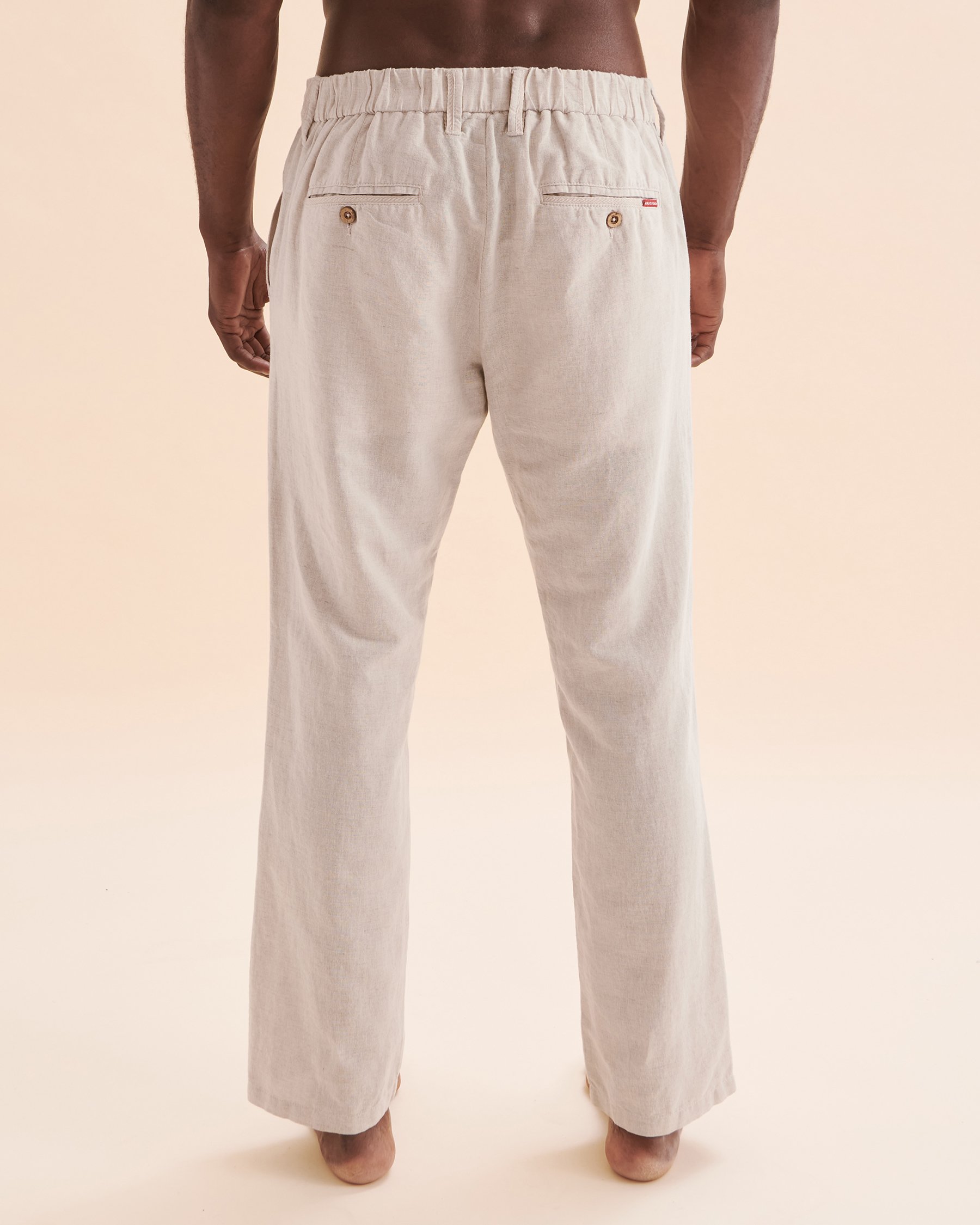 PUBLIC BEACH Pantalon en lin Sable PB6101BIK - View2