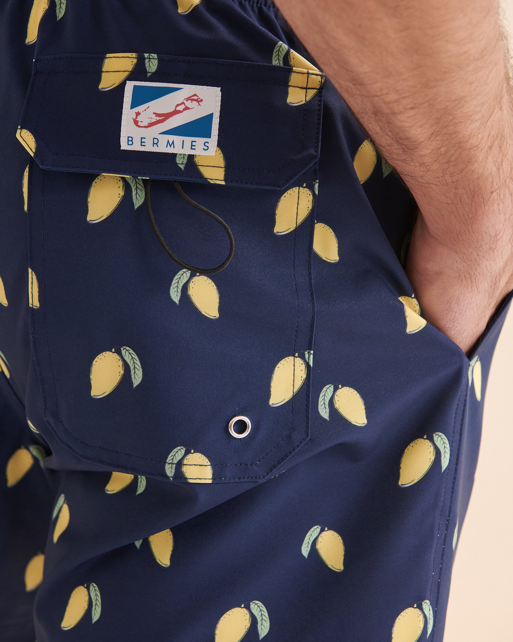 BERMIES Mango Print Volley Swimsuit Navy MANGO-CLA - View2