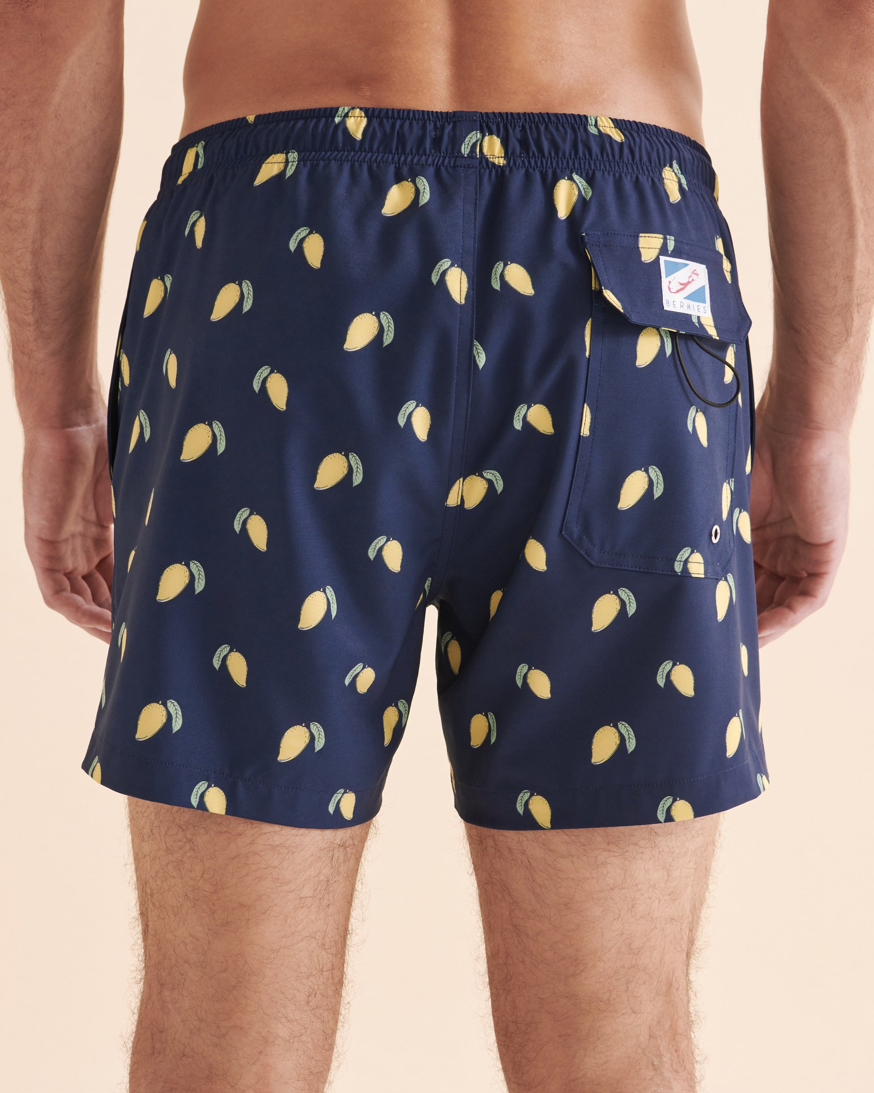 BERMIES Mango Print Volley Swimsuit Navy MANGO-CLA - View4